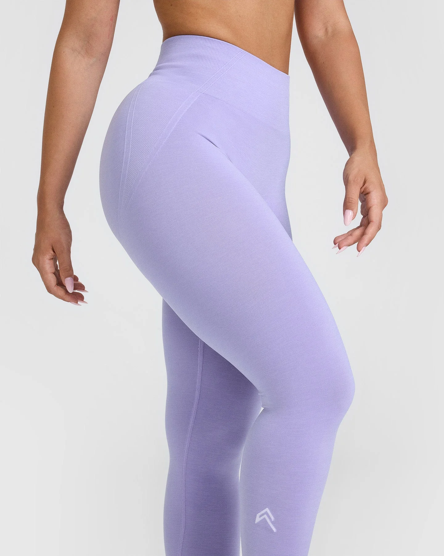 EffortlessLift™ Seamless Leggings with White Logo | Vintage Violet - Image 4