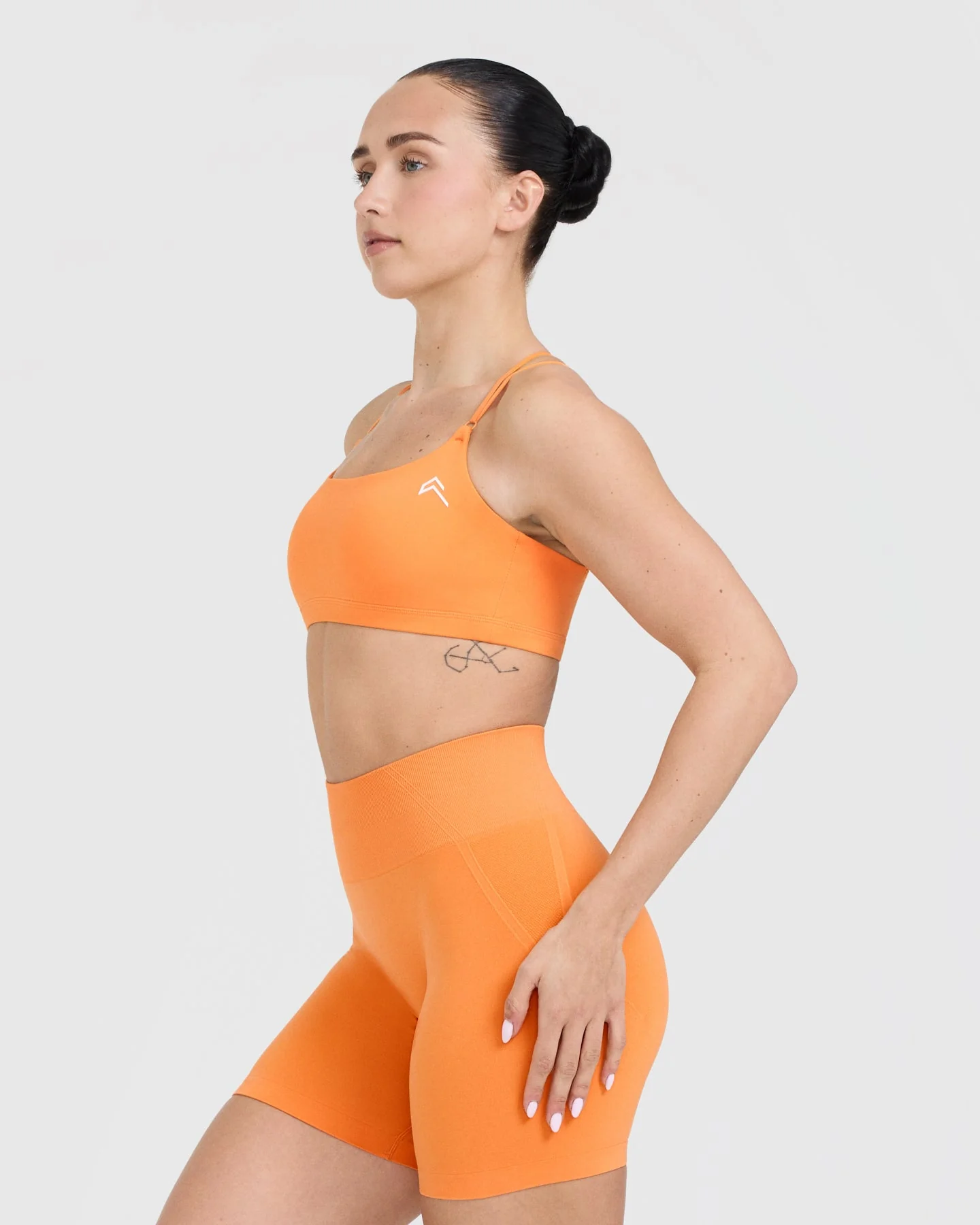 Everyday Cross Over Bralette | Apricot Orange - Image 3