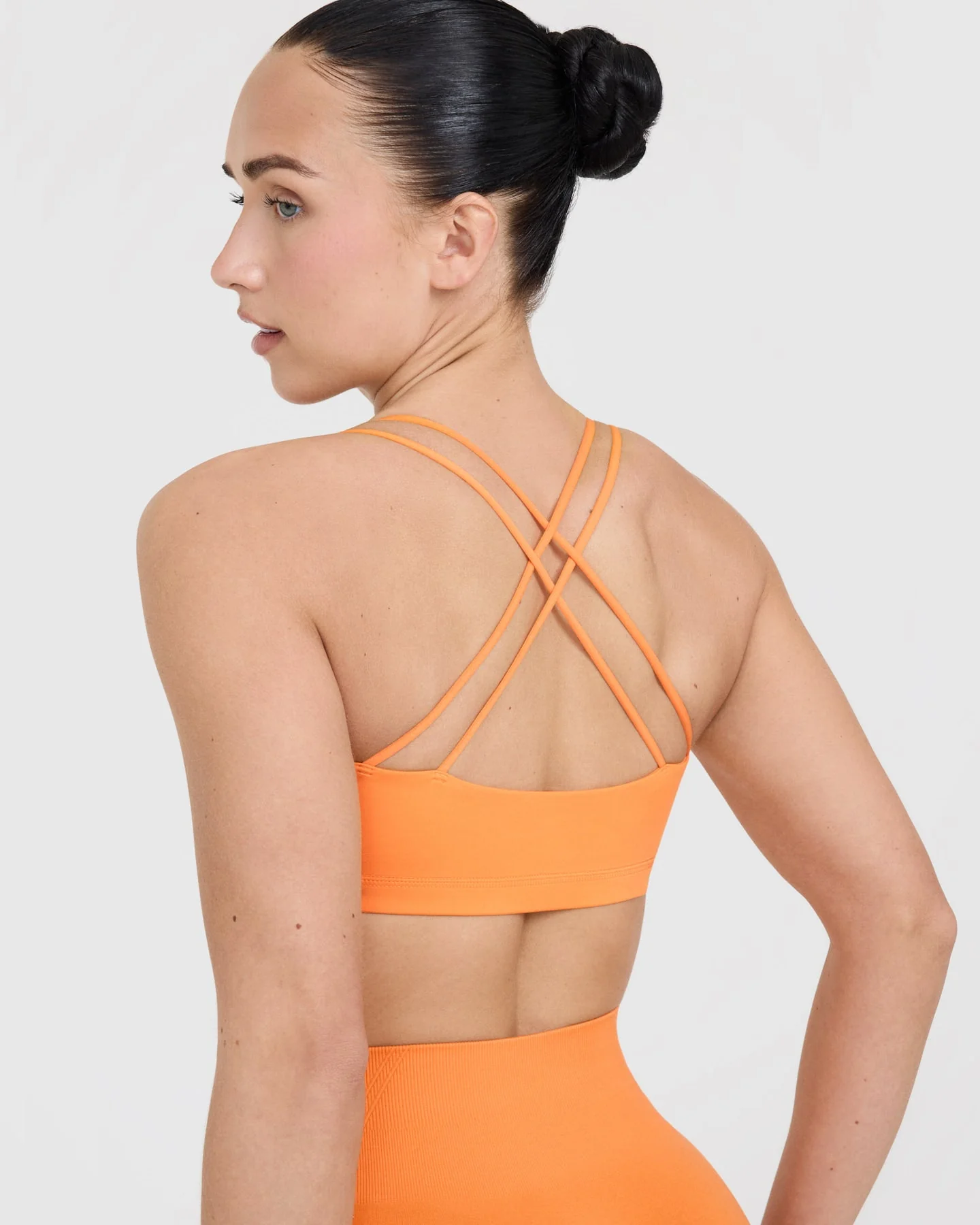 Everyday Cross Over Bralette | Apricot Orange - Image 5