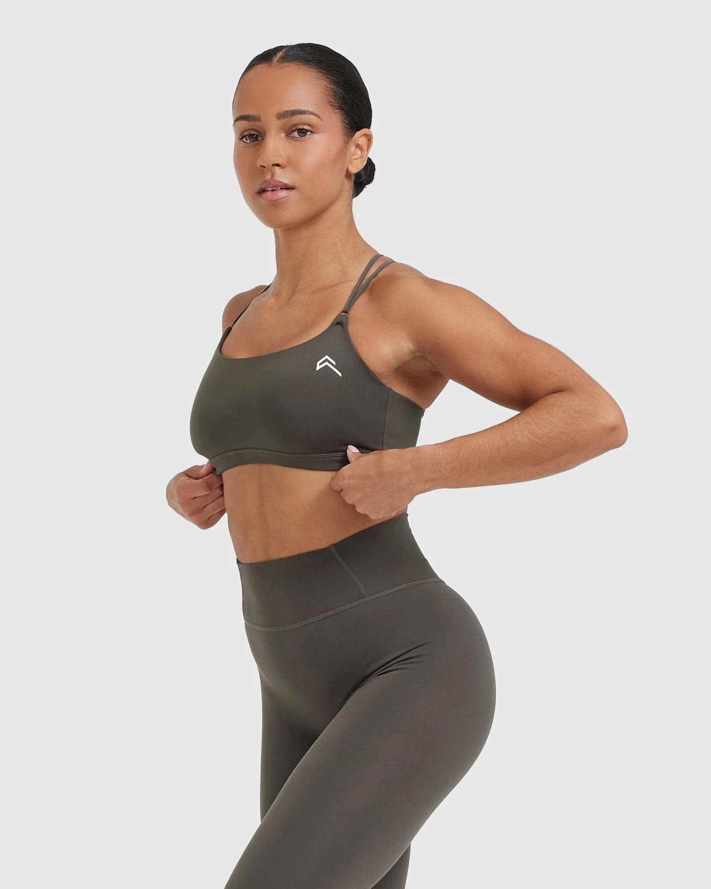 Everyday Cross Over Bralette | Deep Taupe - Image 3