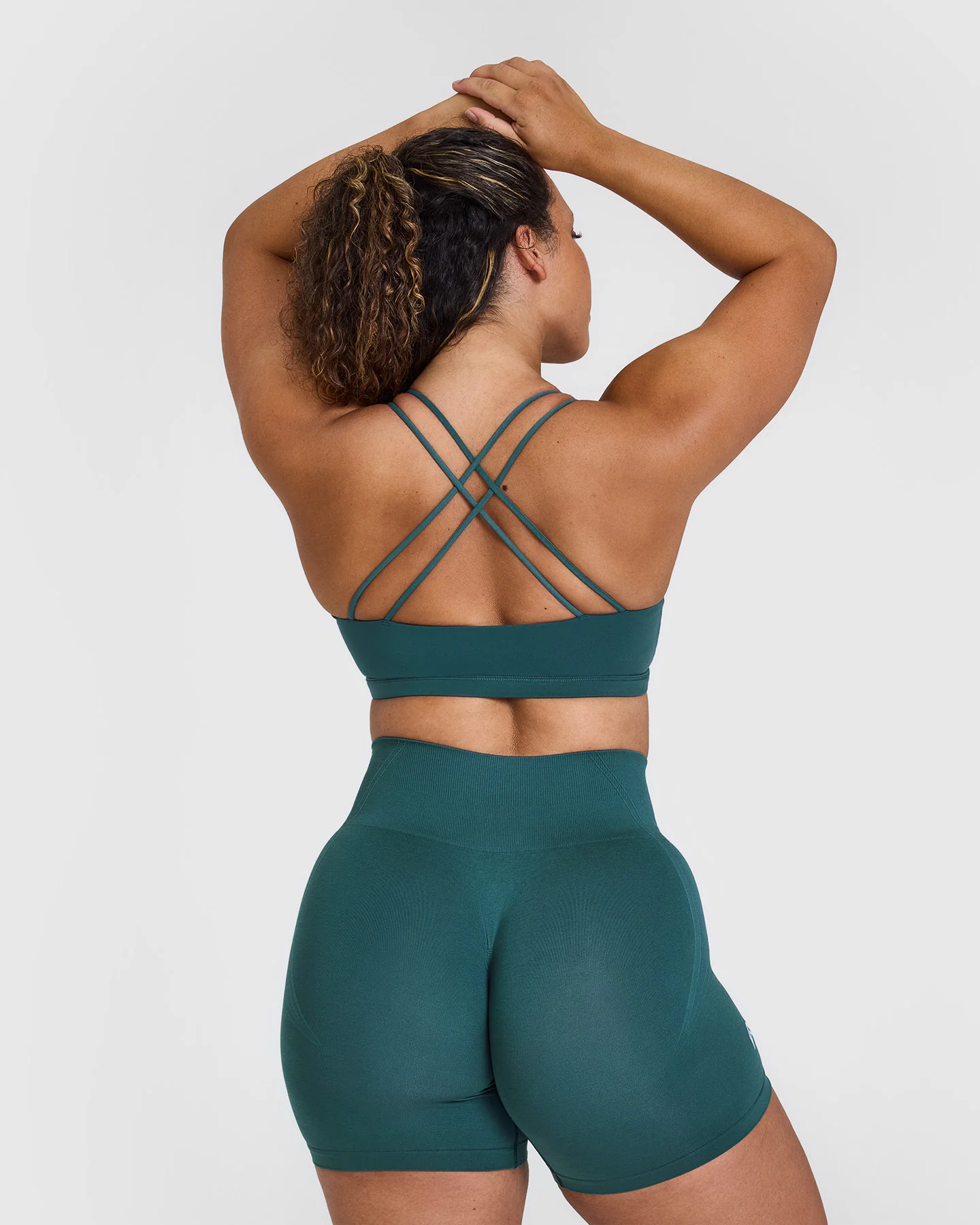 Everyday Cross Over Bralette | Marine Teal - Image 2