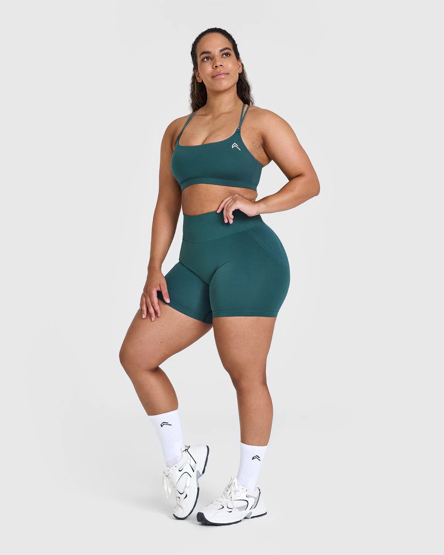 Everyday Cross Over Bralette | Marine Teal - Image 3