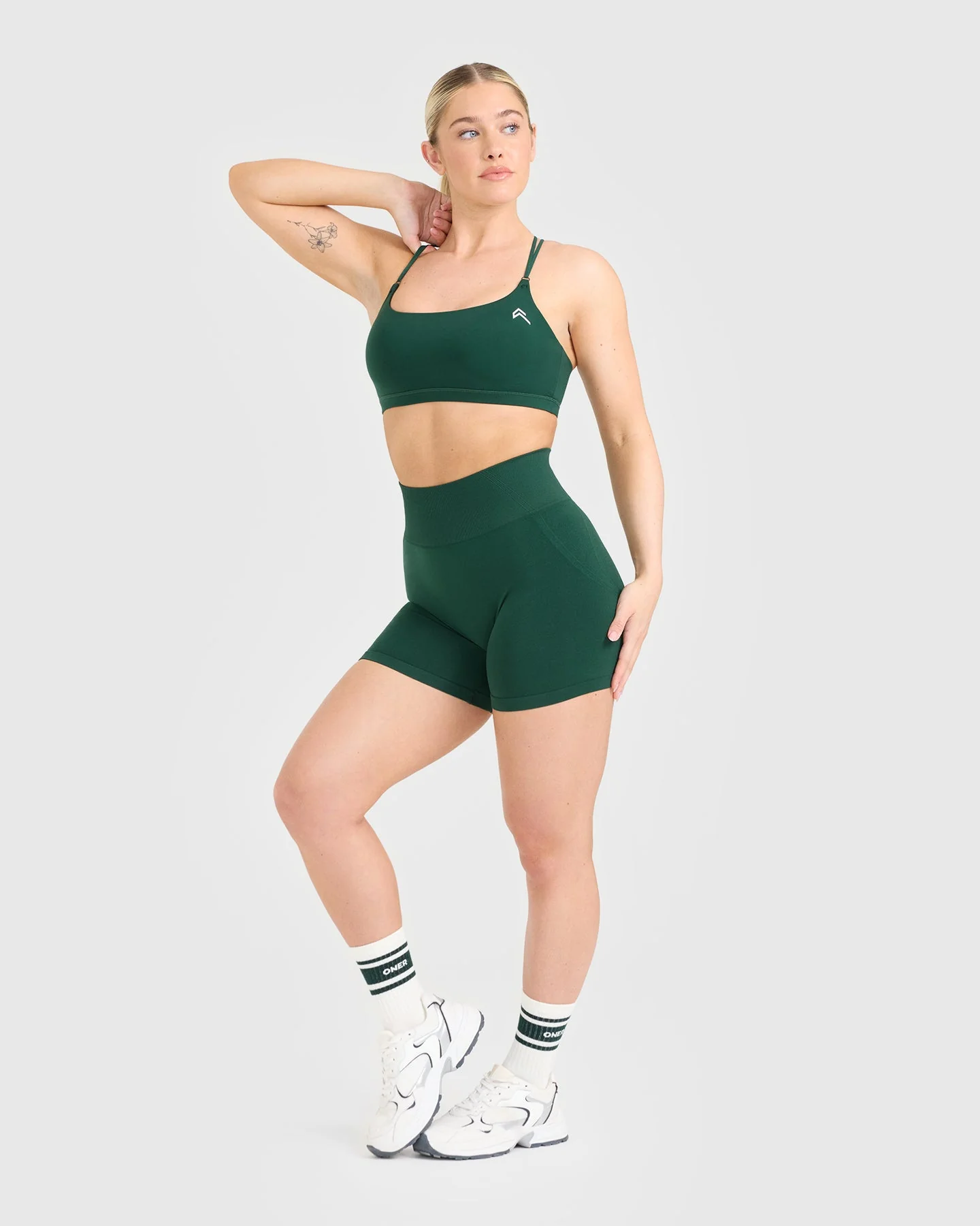Everyday Cross Over Bralette | Racing Green - Image 3