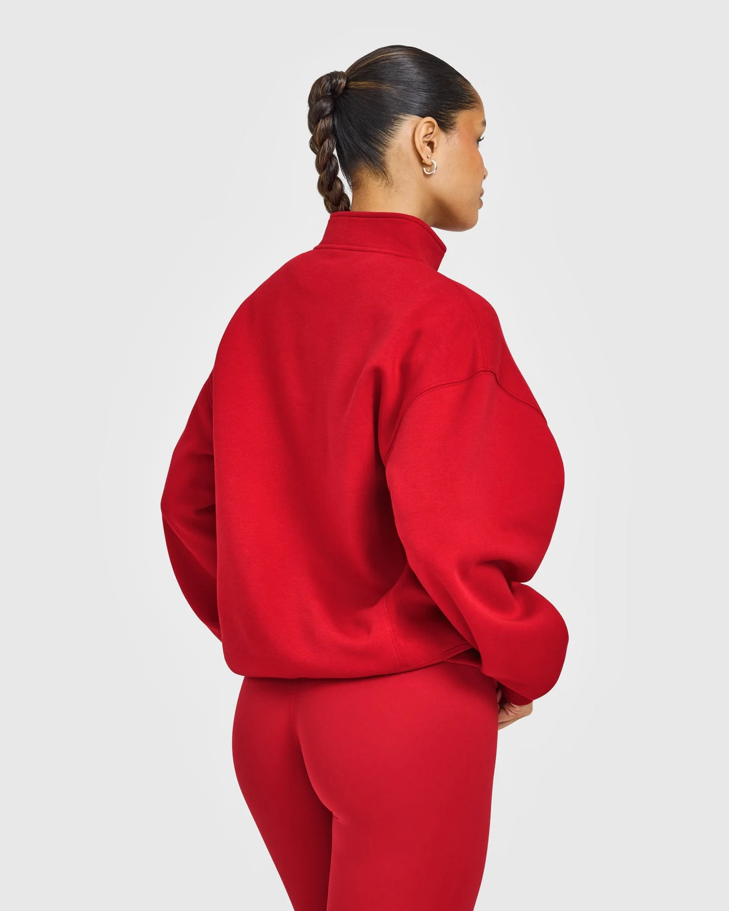 Foundations 1/4 Zip Sweatshirt | Toasted Red - Image 2