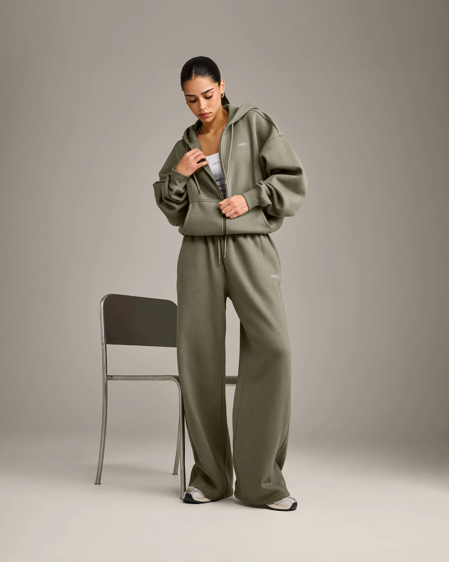 Foundations All Season Zip Through Hoodie | Alpine Green - Image 3