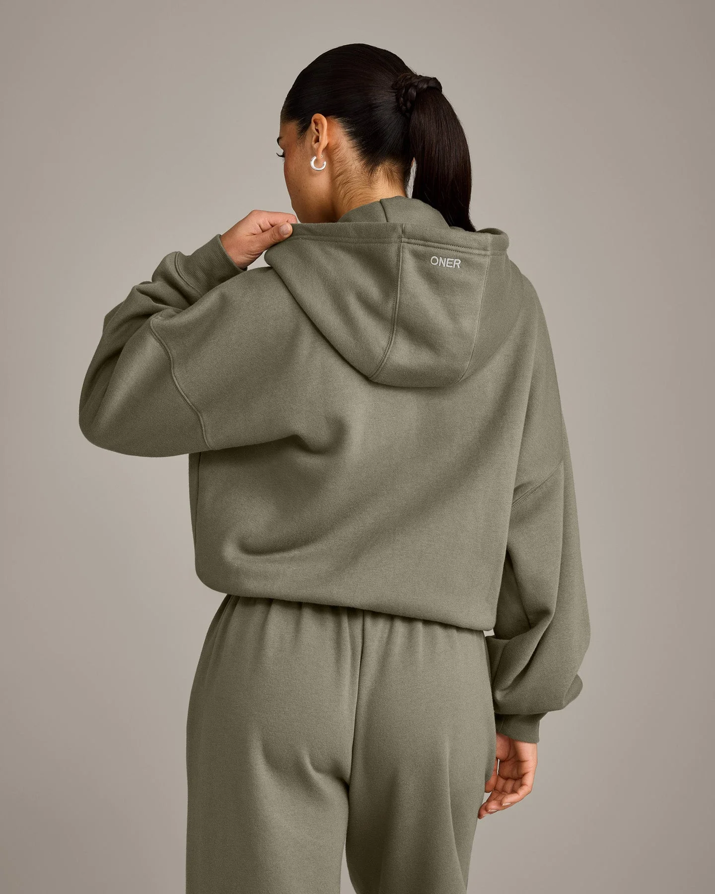 Foundations All Season Zip Through Hoodie | Alpine Green - Image 6