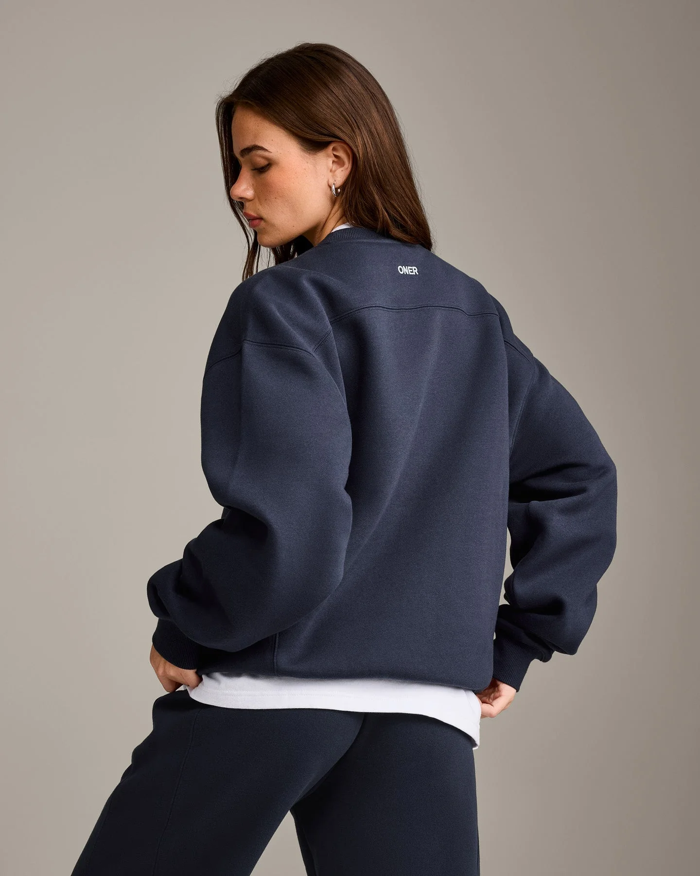 Foundations Cosy Crew Neck Sweatshirt | True Blue - Image 2