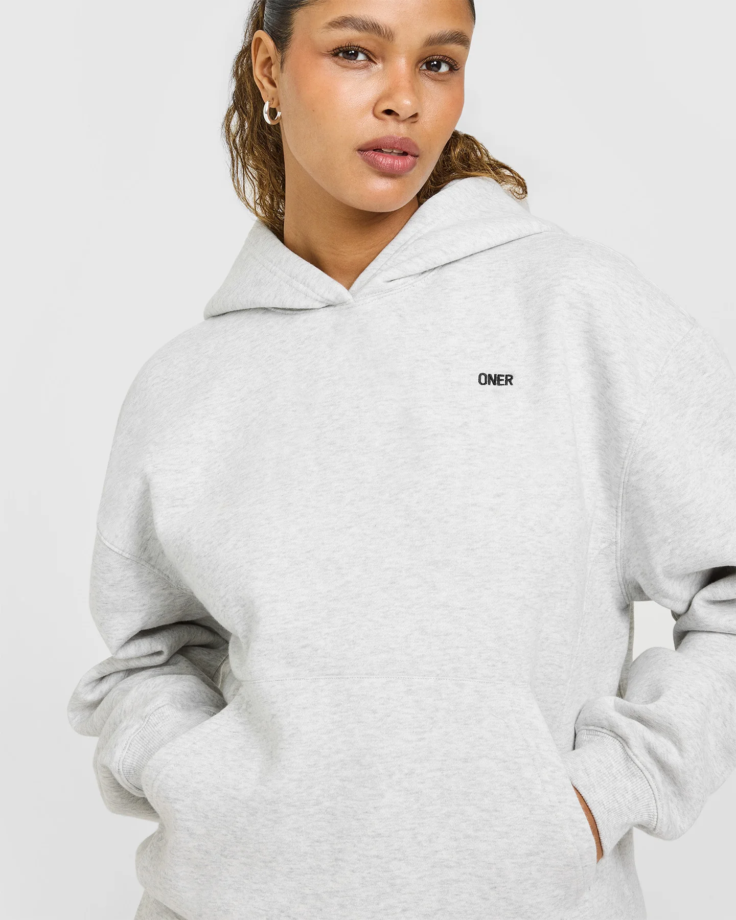 Foundations Hoodie | Light Grey Marl - Image 6