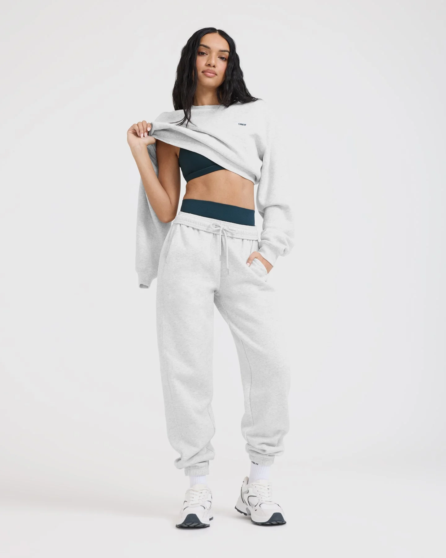Foundations Joggers | Light Grey Marl - Image 4