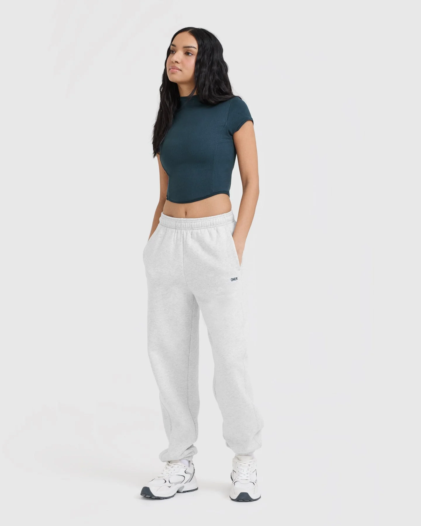 Foundations Joggers | Light Grey Marl - Image 5