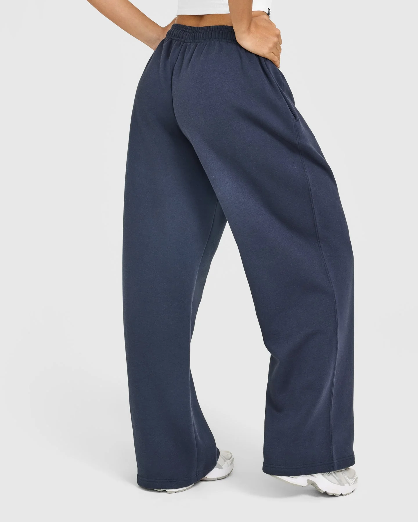 Foundations Oversized Oner Girlfriend Straight Leg Joggers | True Blue - Image 2