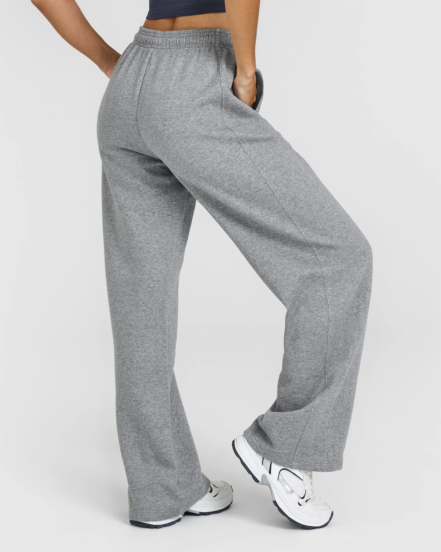 Foundations Straight Leg Joggers | Charcoal Marl - Image 2