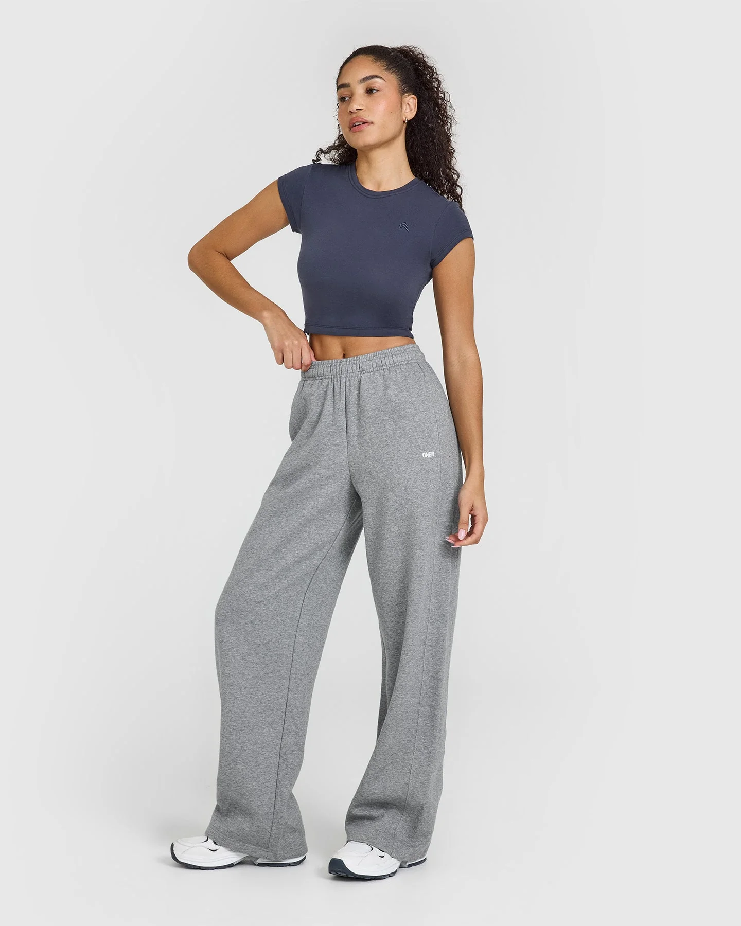 Foundations Straight Leg Joggers | Charcoal Marl - Image 3