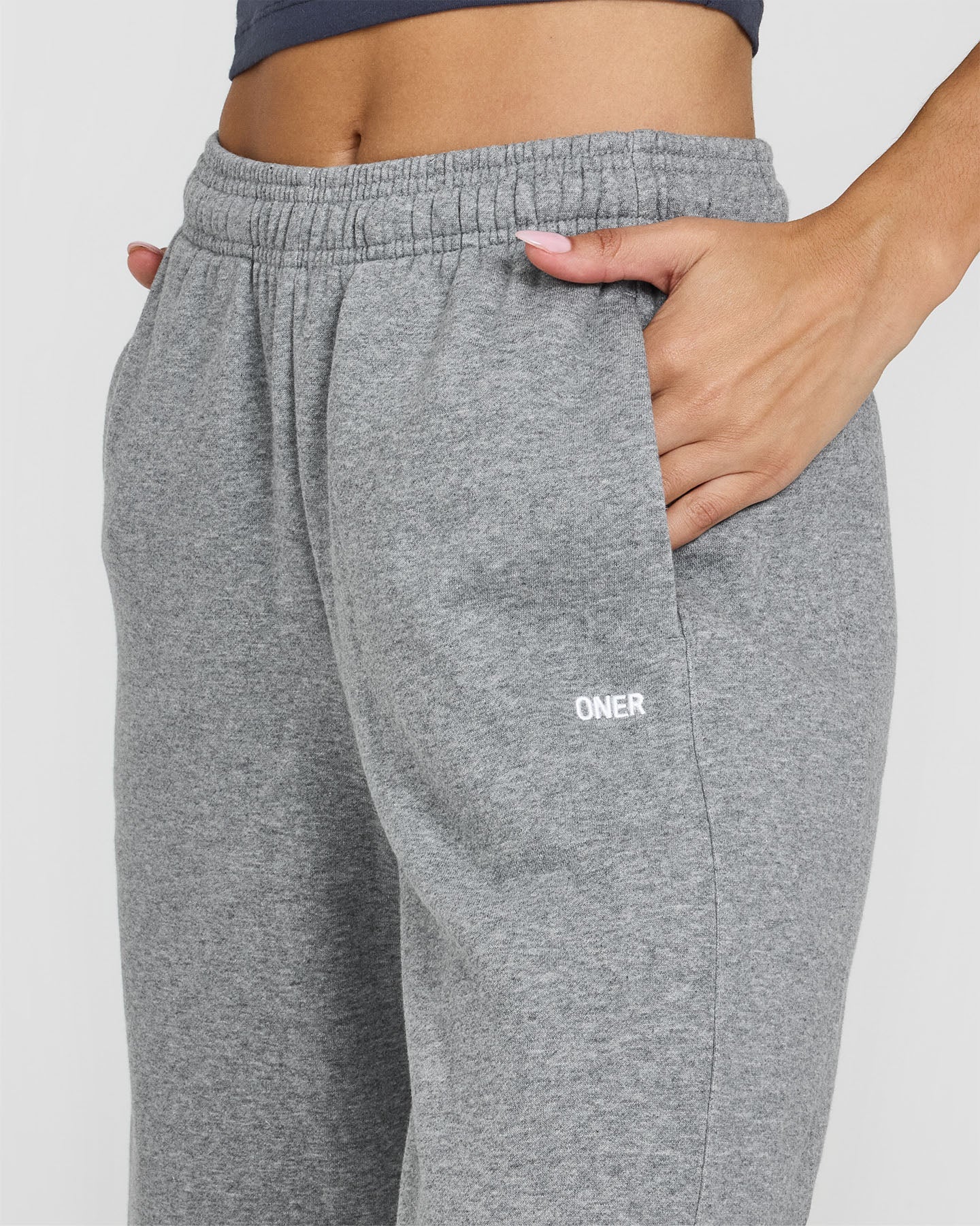 Foundations Straight Leg Joggers | Charcoal Marl - Image 4