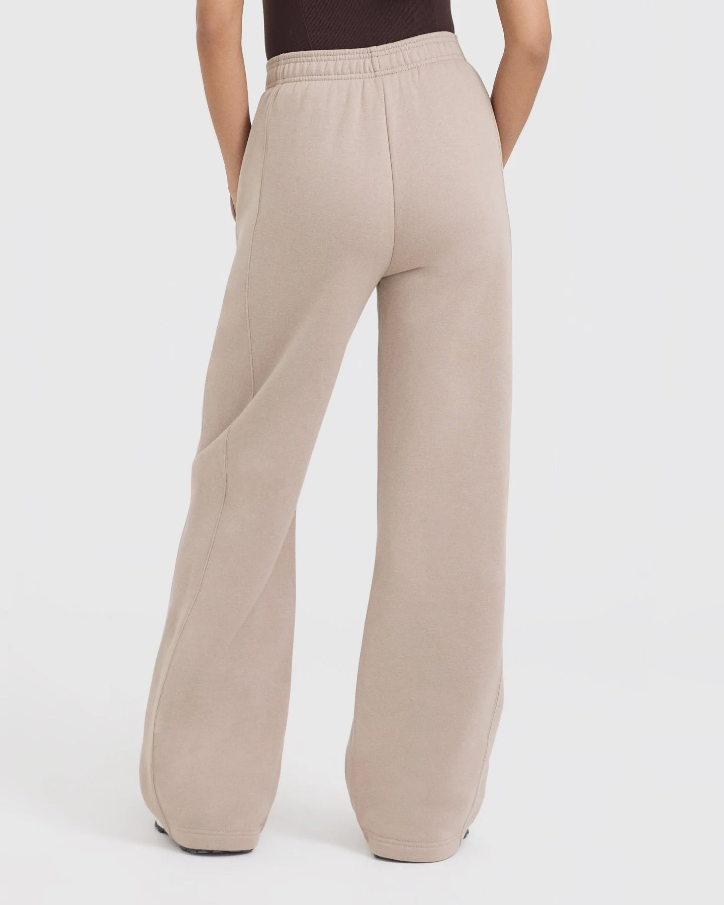 Foundations Straight Leg Joggers | Mushroom Brown - Image 2