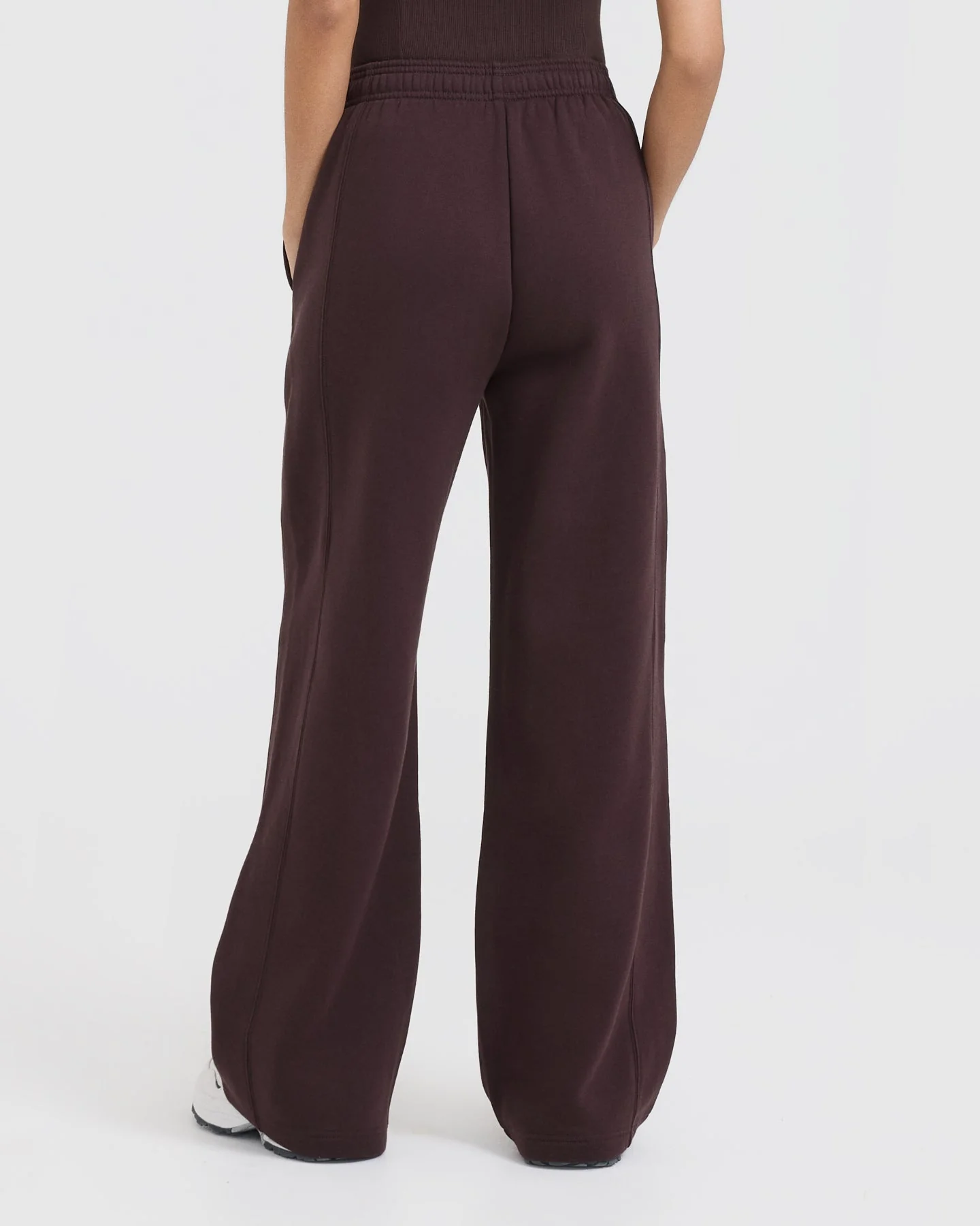 Foundations Straight Leg Joggers | Plum Brown - Image 2