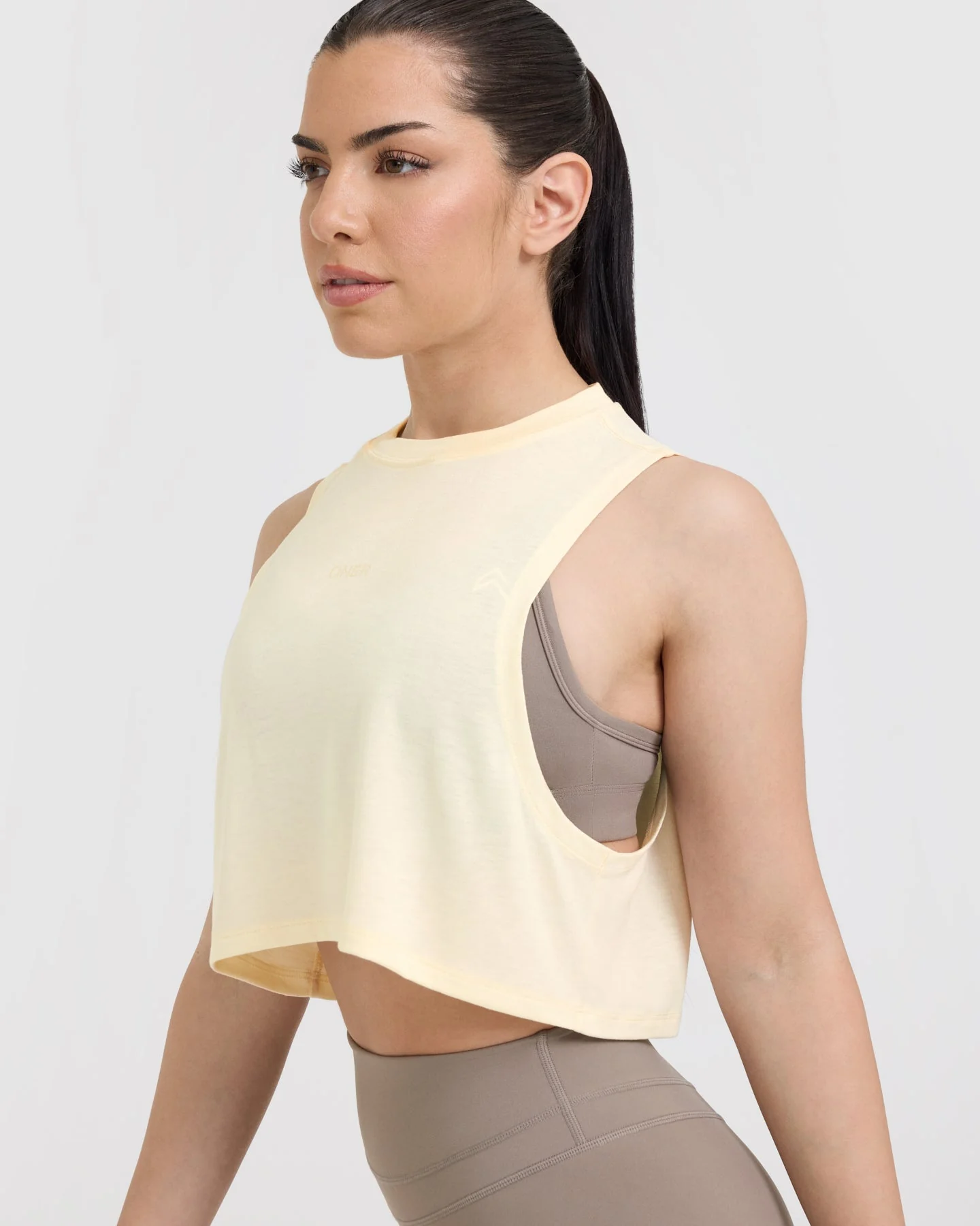 Go To Muscle Crop Tank | Off White - Image 5