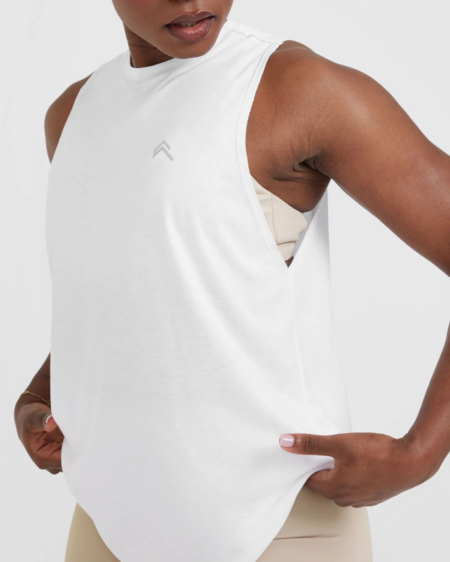 Go To Muscle Vest | White - Image 4