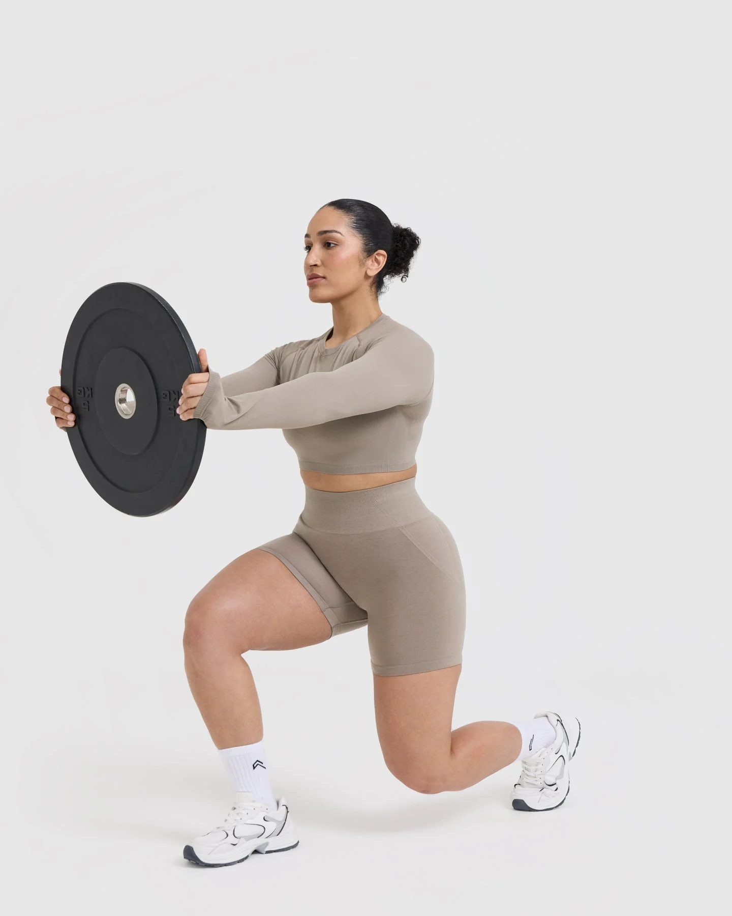 Go To Seamless Fitted Crop Long Sleeve Top | Minky - Image 6