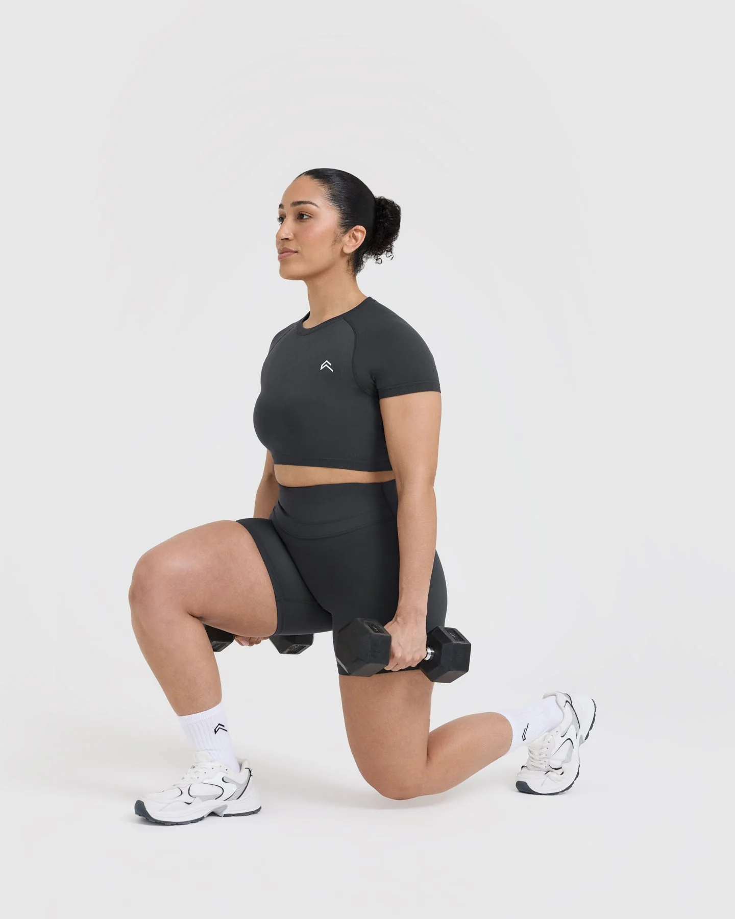 Go To Seamless Fitted Crop Top | Coal - Image 6