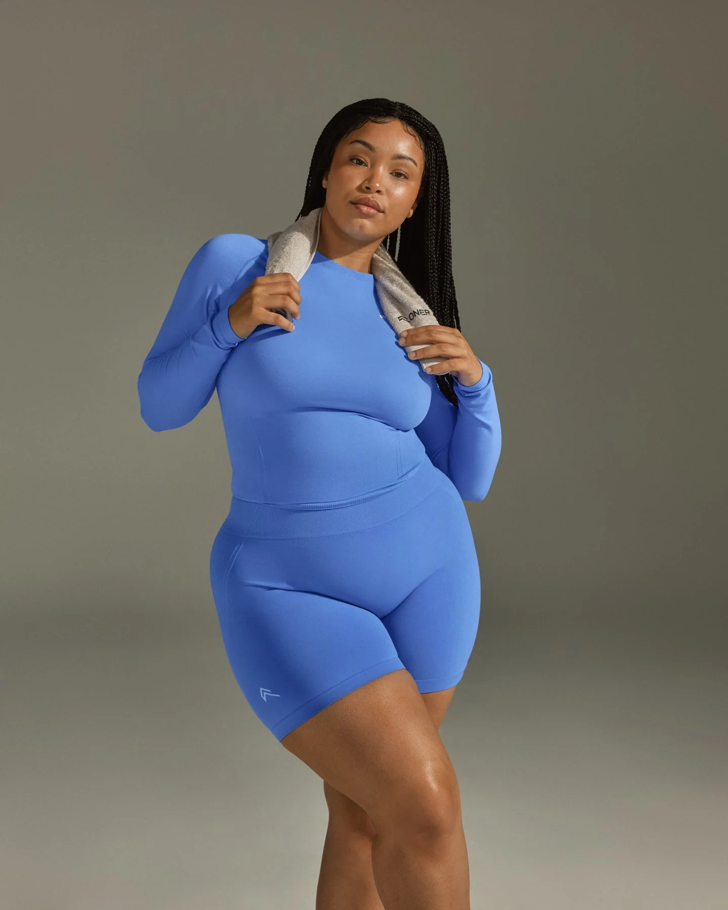 Go To Seamless Fitted Long Sleeve Top | Light Glaucous Blue - Image 2