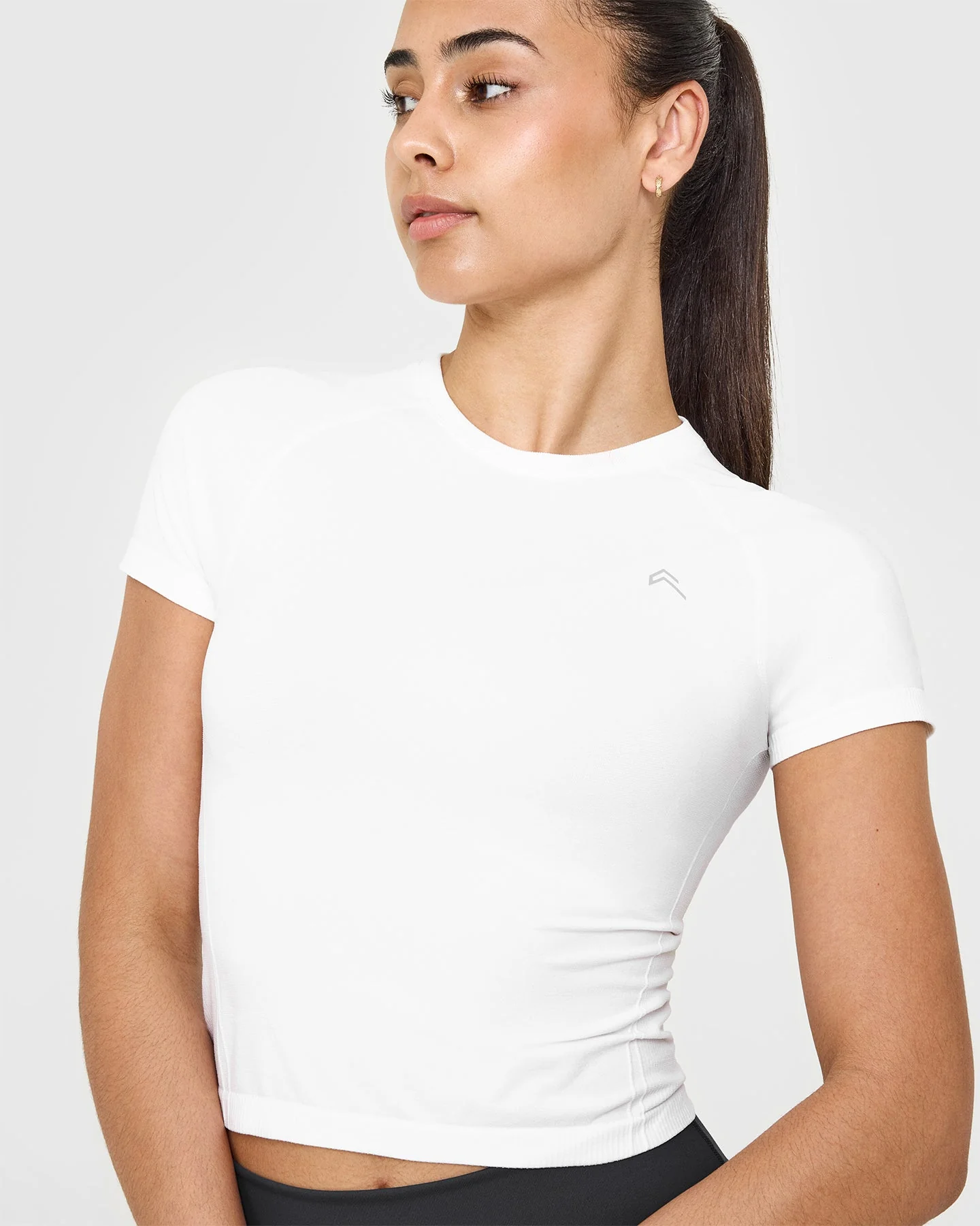 Go To Seamless Fitted Mid Top | White - Image 5