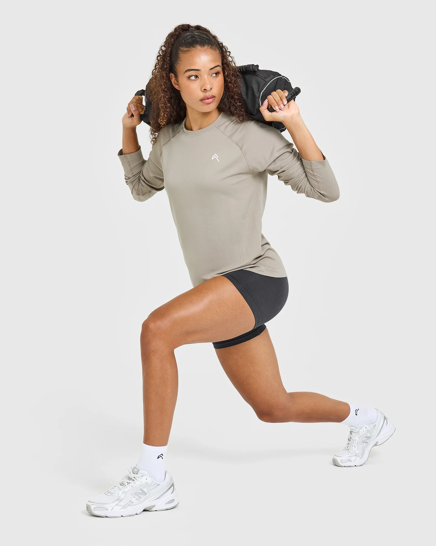 Go To Seamless Loose Long Sleeve Top | Warm Sand - Image 3