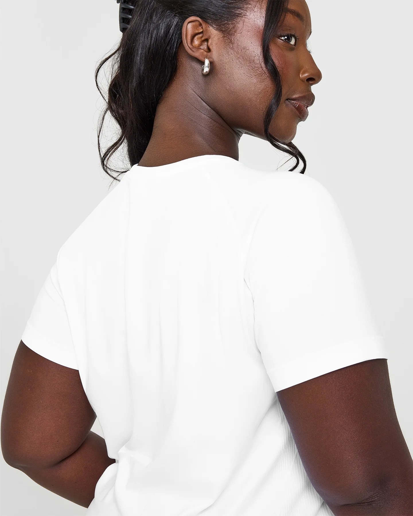 Go To Seamless Loose Top | White - Image 4