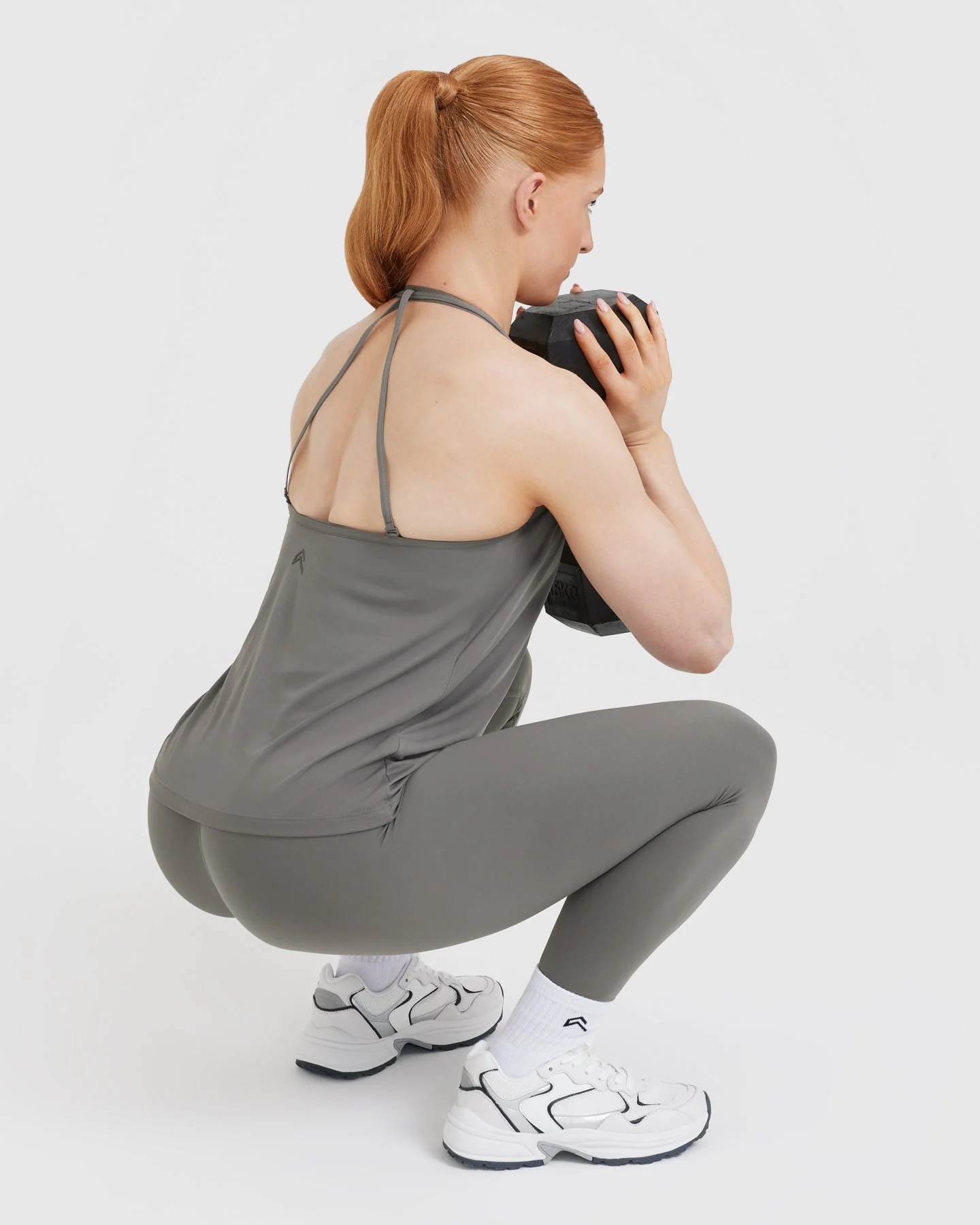 Go To Strappy Loose Vest | Ash Grey - Image 6