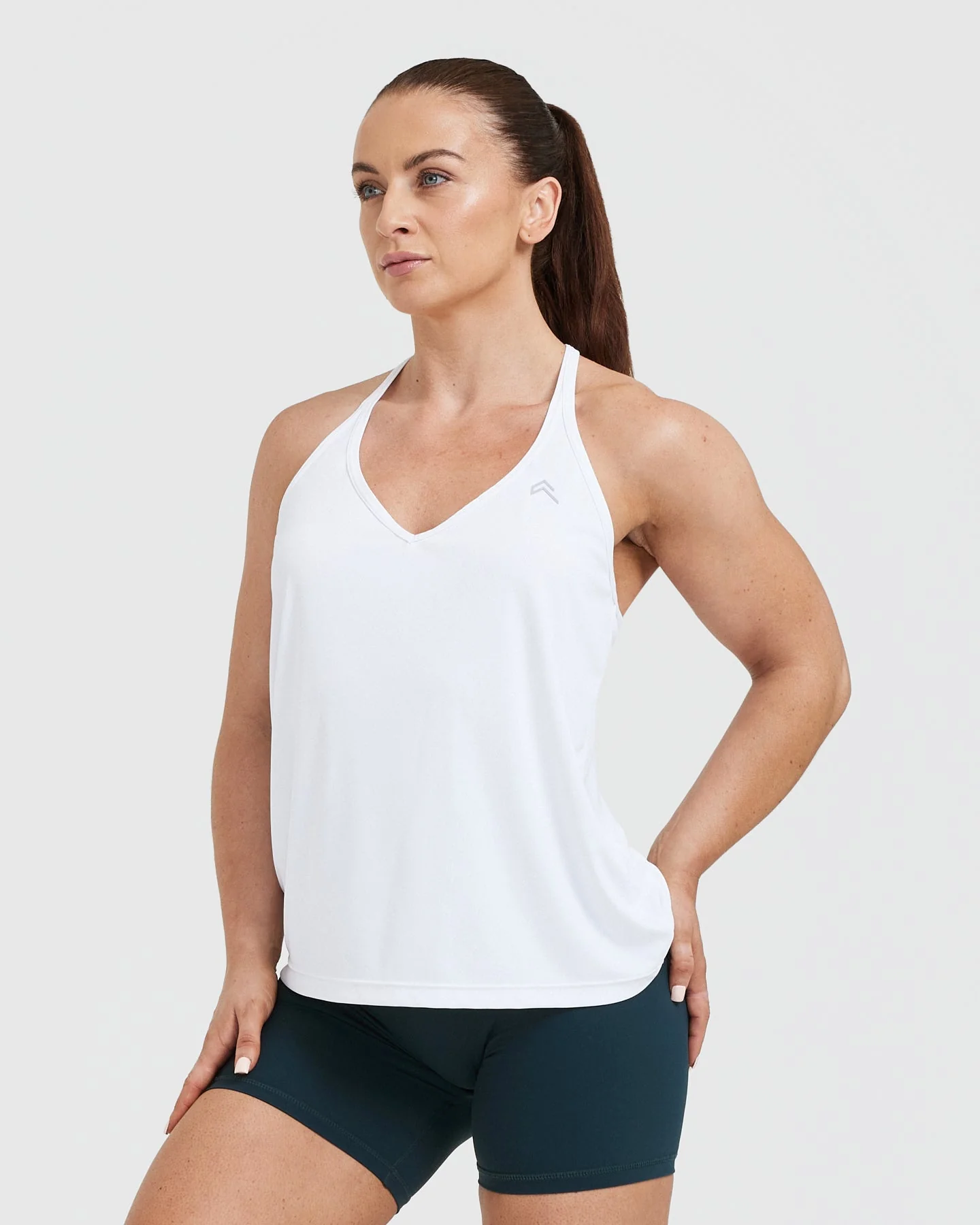 Go To Strappy Loose Vest | White - Image 3