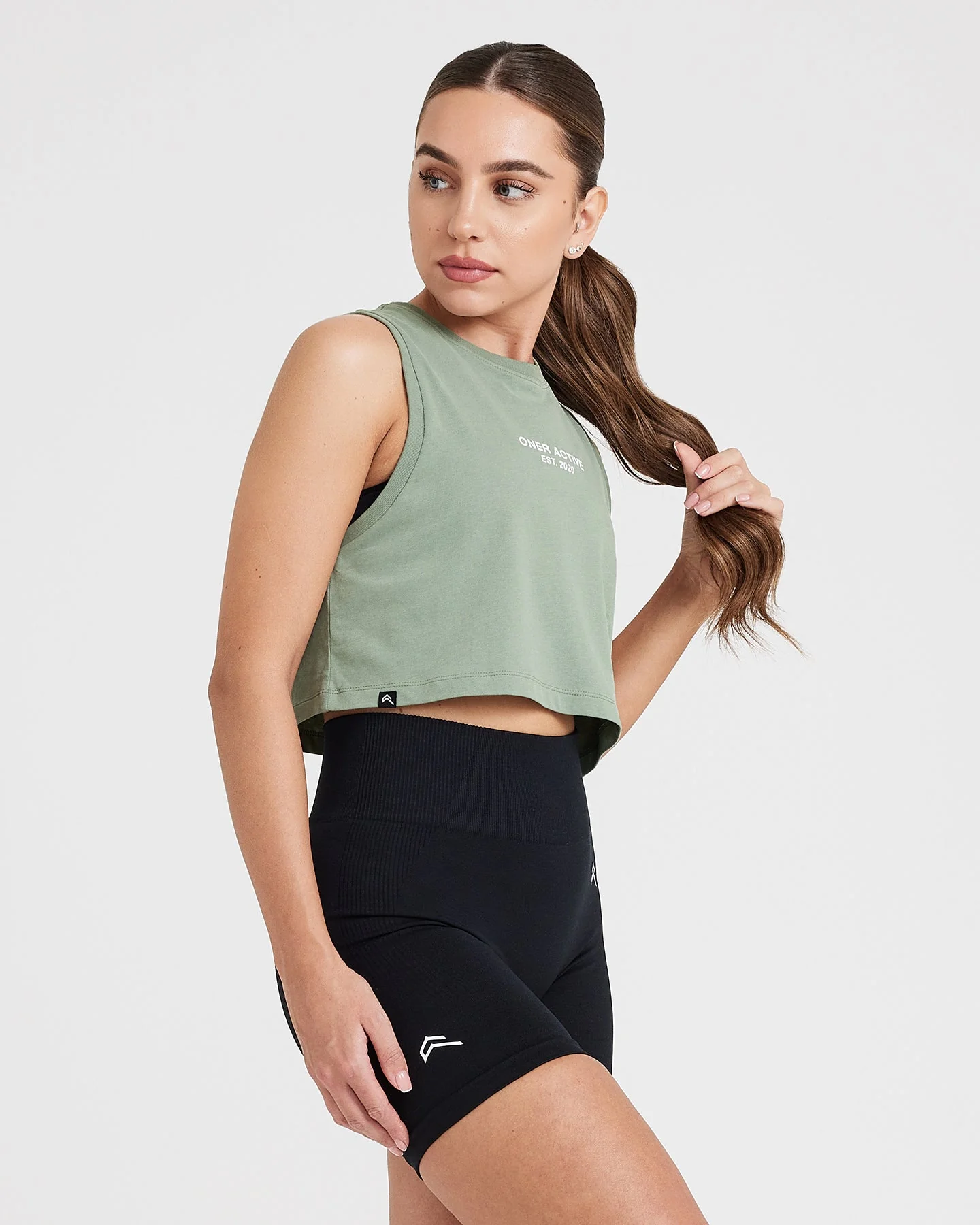 Graphic Jersey Tank | Washed Sage - Image 3