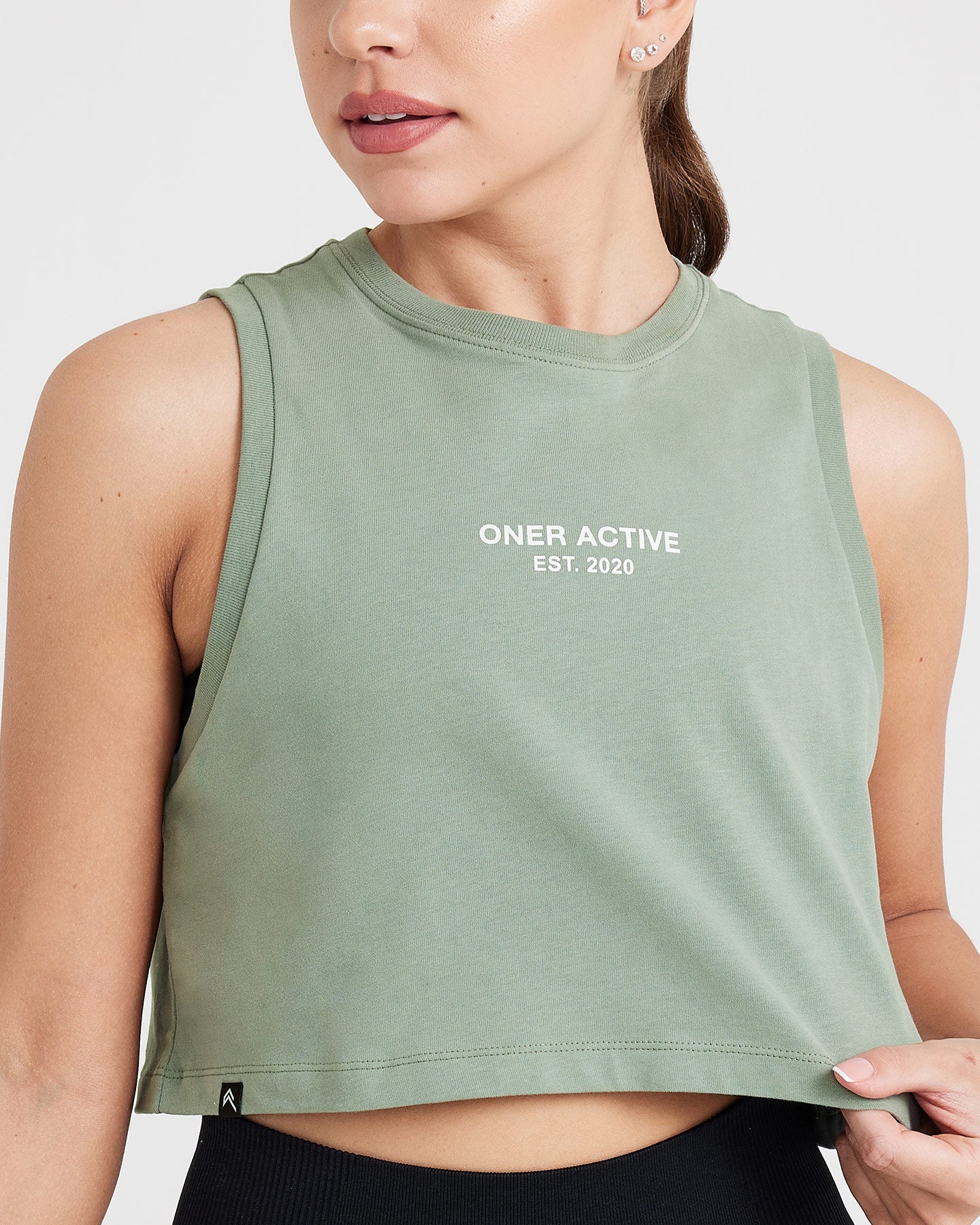 Graphic Jersey Tank | Washed Sage - Image 4