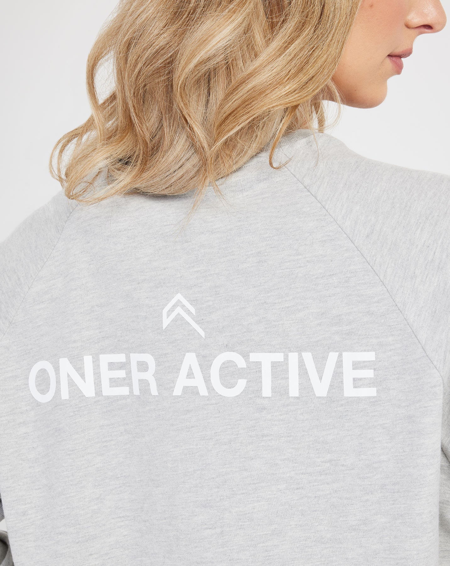 Graphic Oversized Long Sleeve Tee | Silver Marl - Image 5