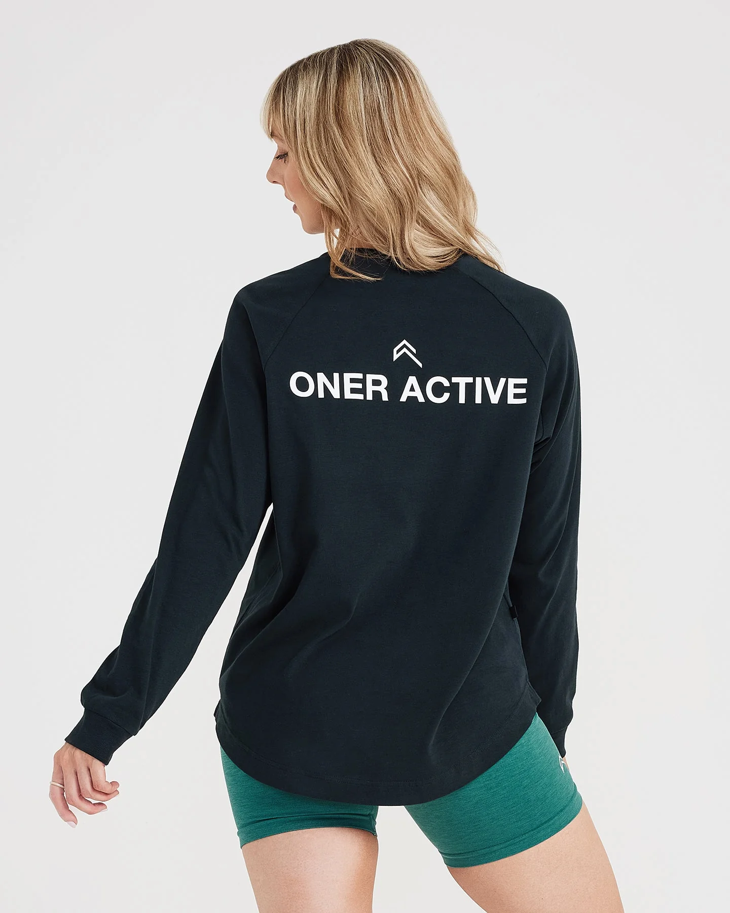 Graphic Oversized Long Sleeve Tee | Washed Black - Image 4