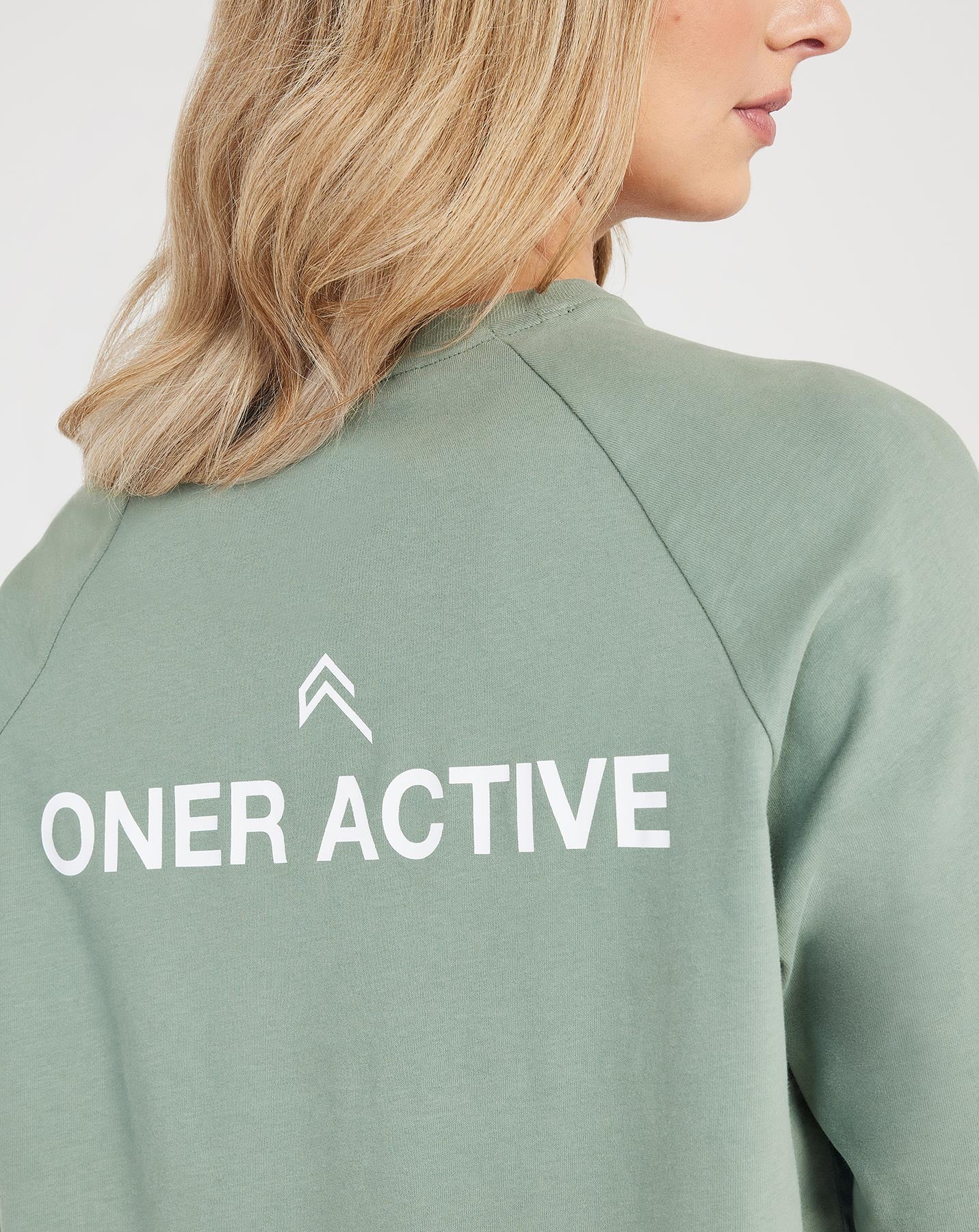 Graphic Oversized Long Sleeve Tee | Washed Sage - Image 5