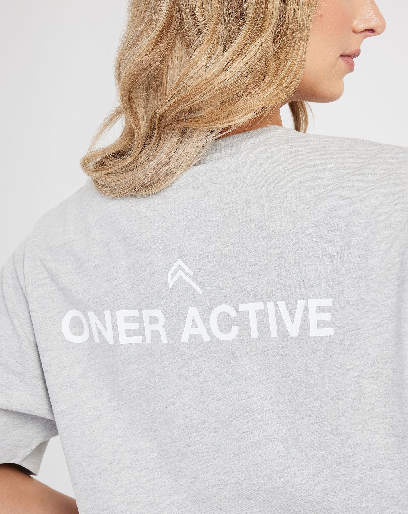 Graphic Oversized Short Sleeve Tee | Silver Marl - Image 5
