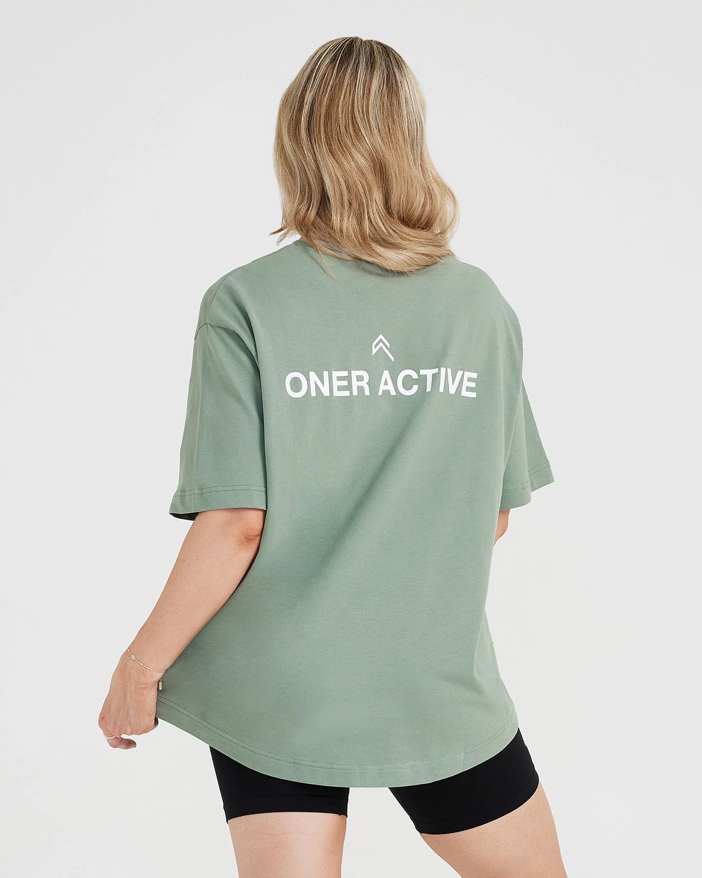 Graphic Oversized Short Sleeve Tee | Washed Sage - Image 4