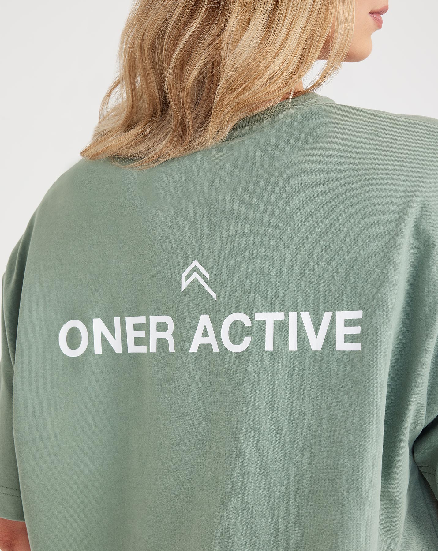 Graphic Oversized Short Sleeve Tee | Washed Sage - Image 5