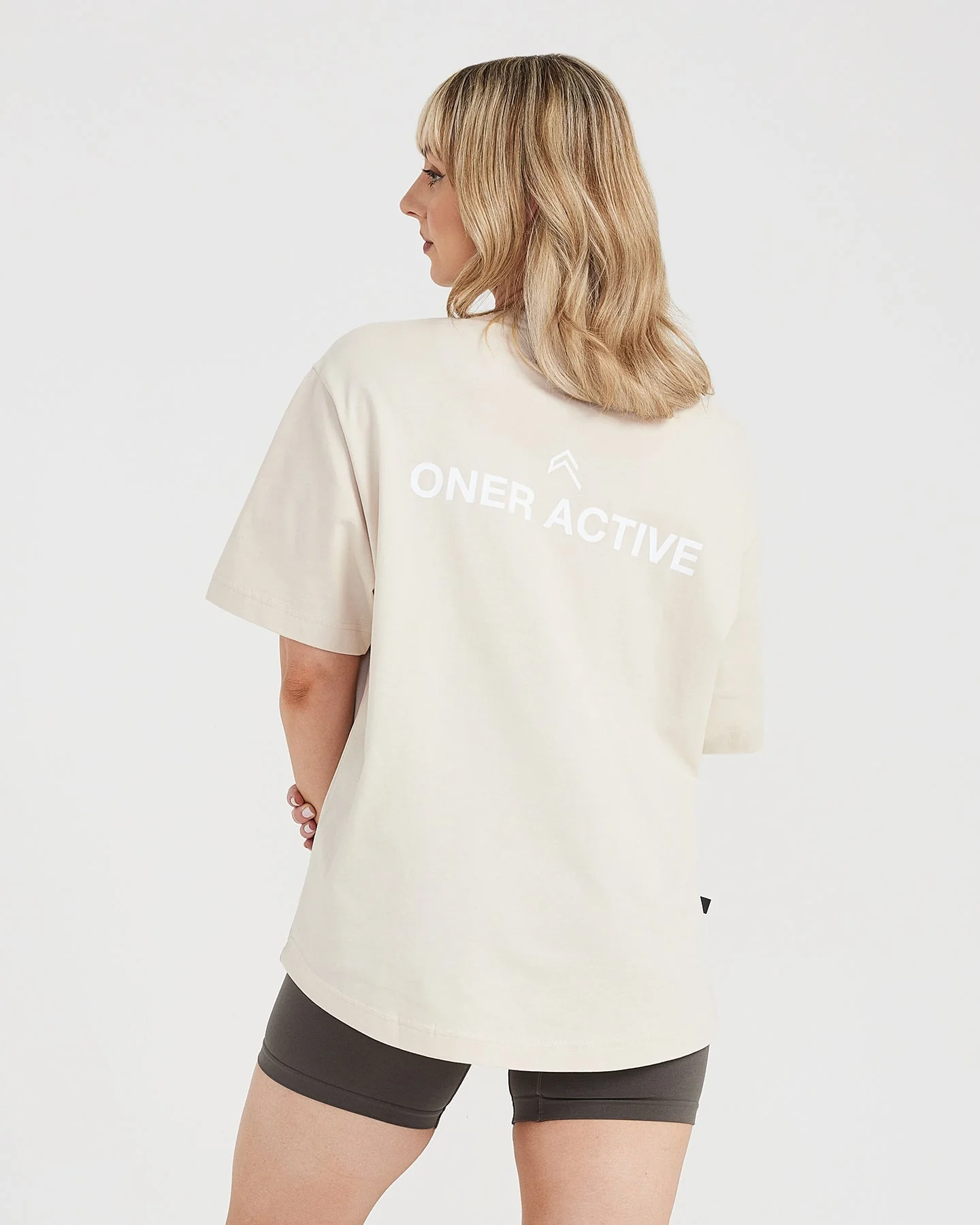 Graphic Oversized Short Sleeve Tee | Washed Sand - Image 4