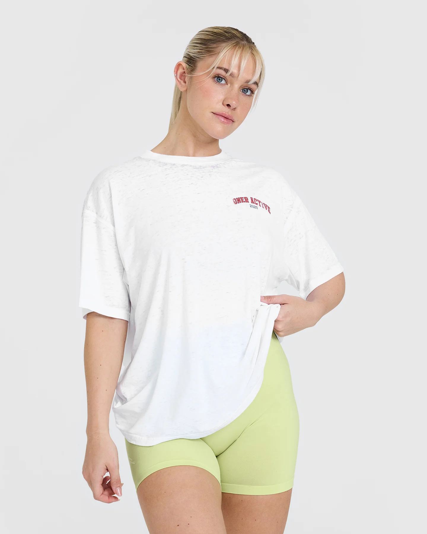 Legendary Graphic Print Washed T-Shirt | White - Image 2