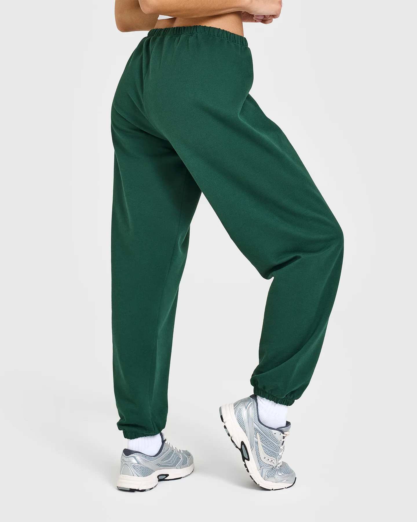 Lightweight Joggers with Printed Logo | Racing Green - Image 2