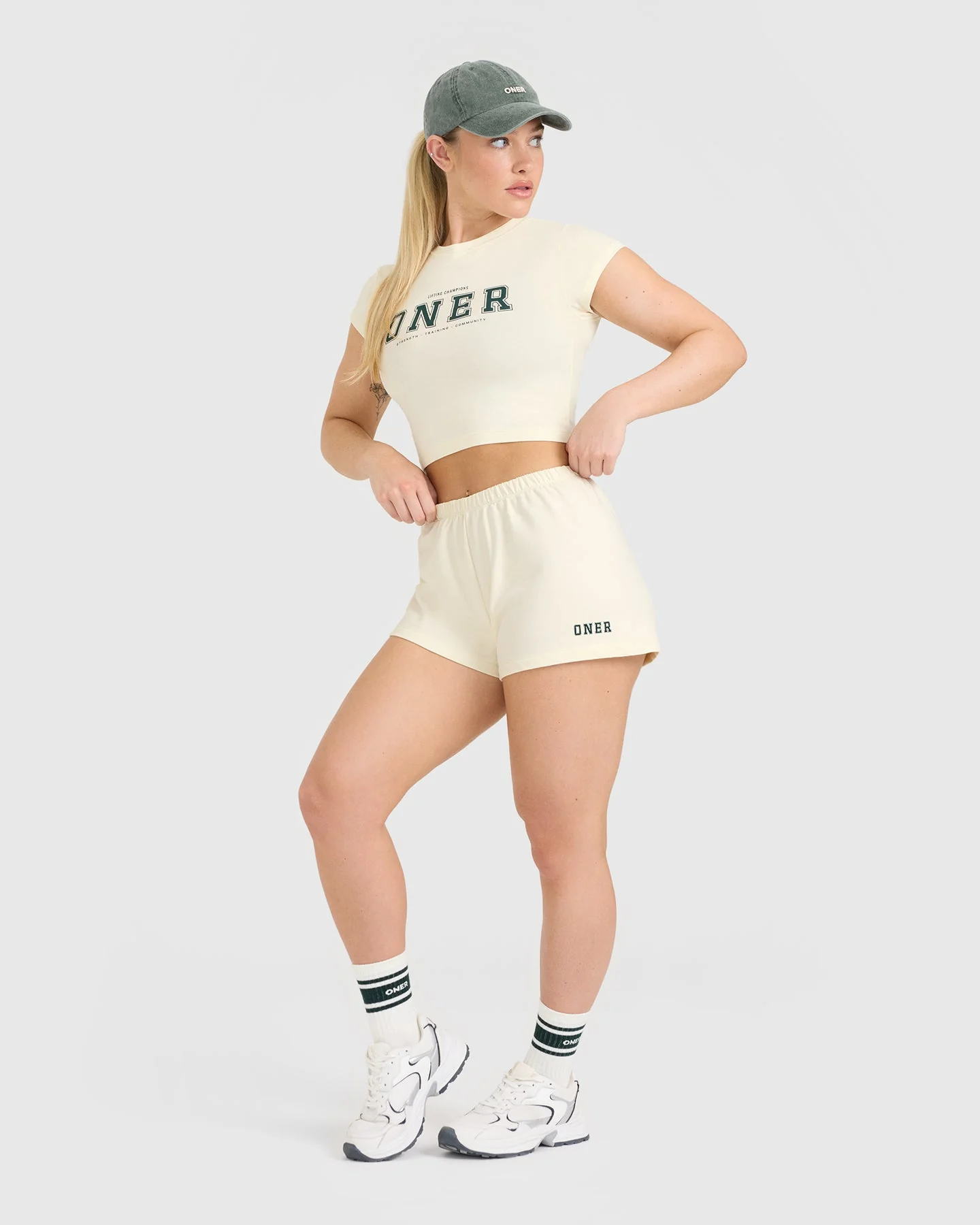 Lightweight Shorts with Printed Logo | Off White - Image 3