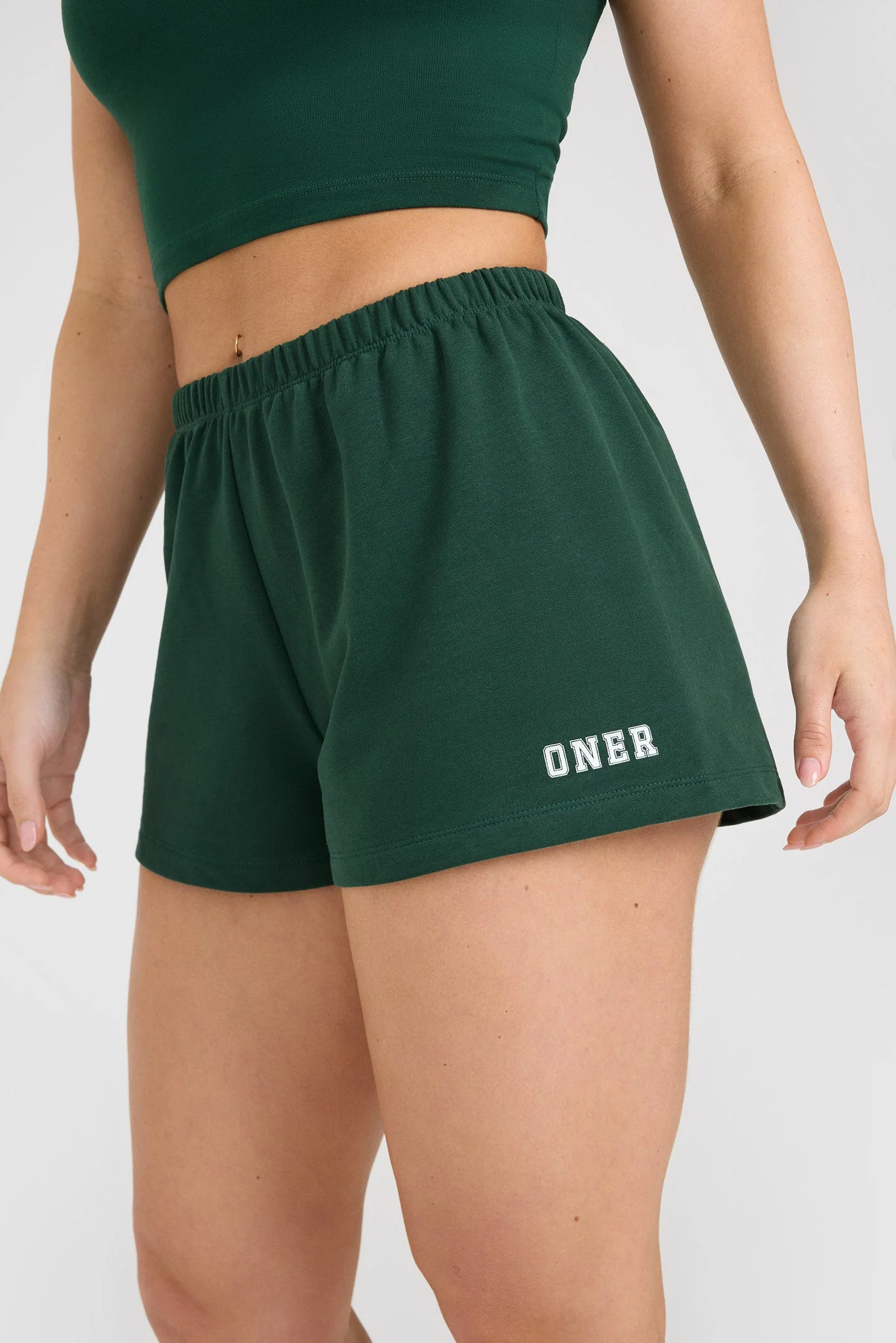 Lightweight Shorts with Printed Logo | Racing Green - Image 4