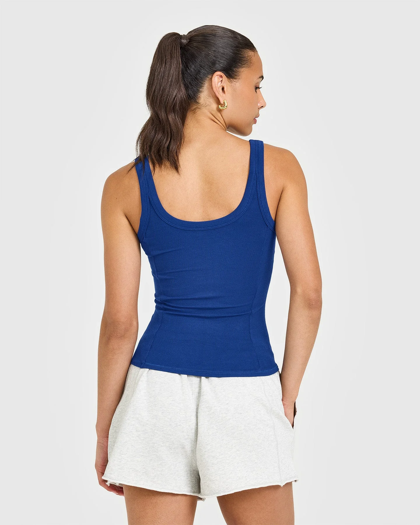 Mellow™ Rib Scoop Neck Vest | Vintage Navy - Image 2
