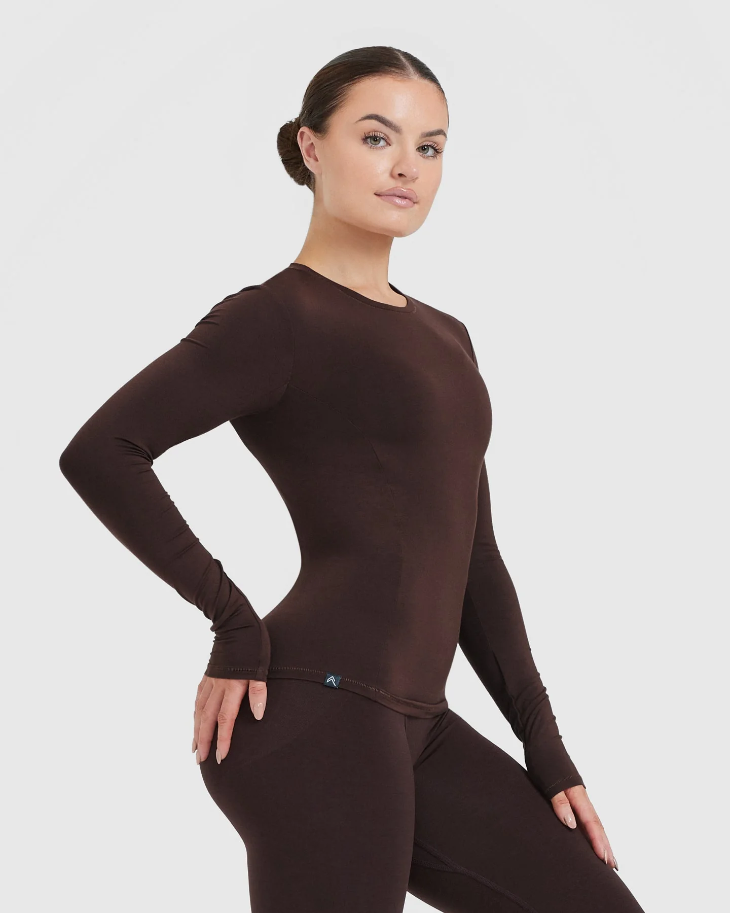 Mellow™ Soft Long Sleeve Top | 70% Cocoa - Image 3