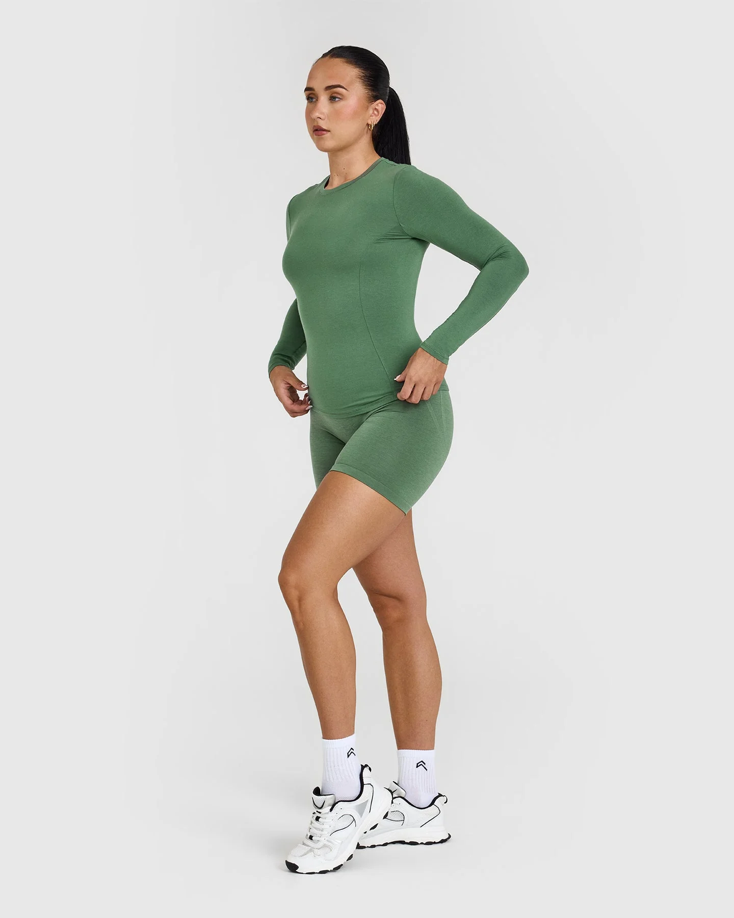 Mellow™ Soft Long Sleeve Top | Forest Green - Image 3