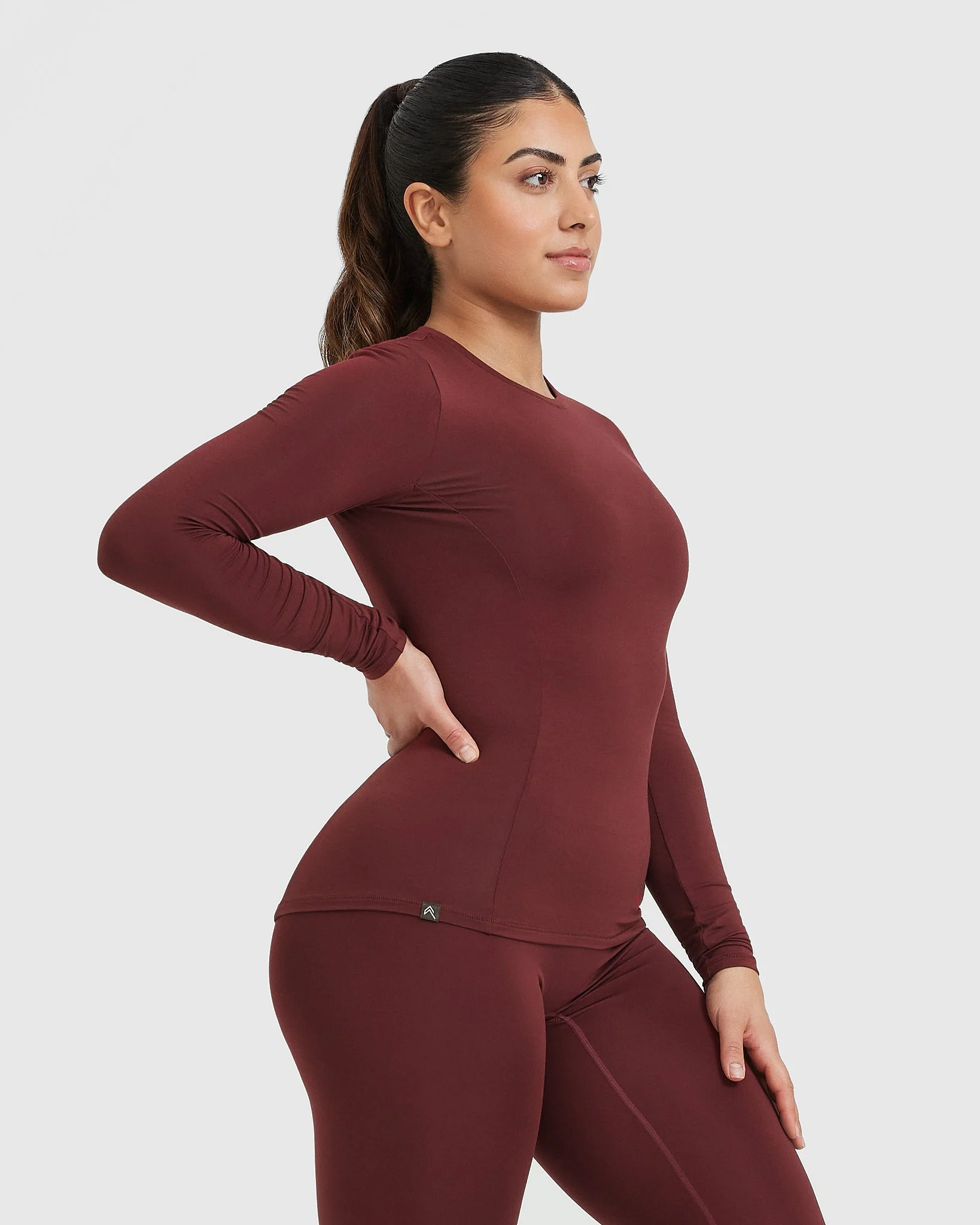 Mellow™ Soft Long Sleeve Top | Mulled Wine - Image 3
