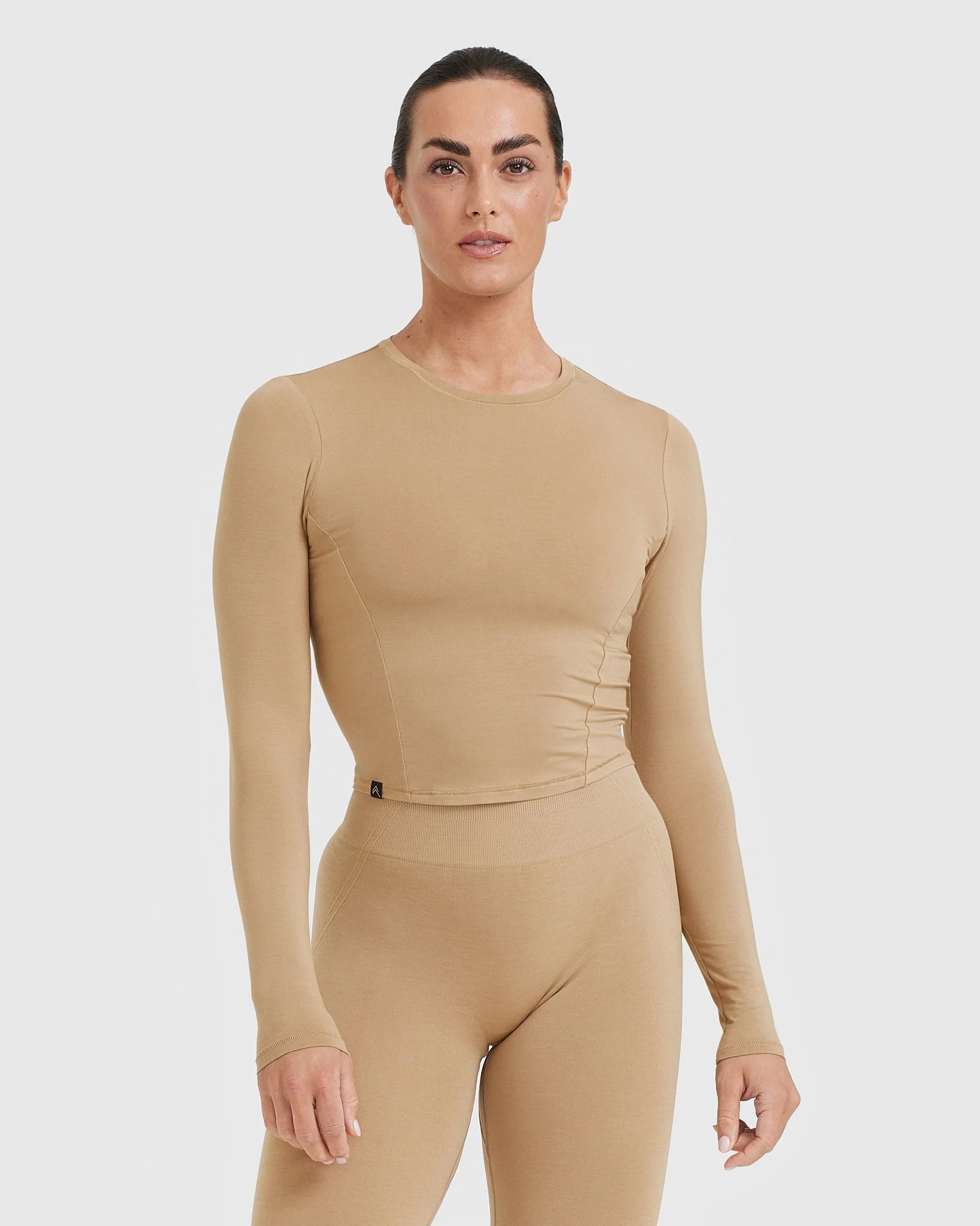 Mellow™ Soft Mid Long Sleeve Top | Dune Brown