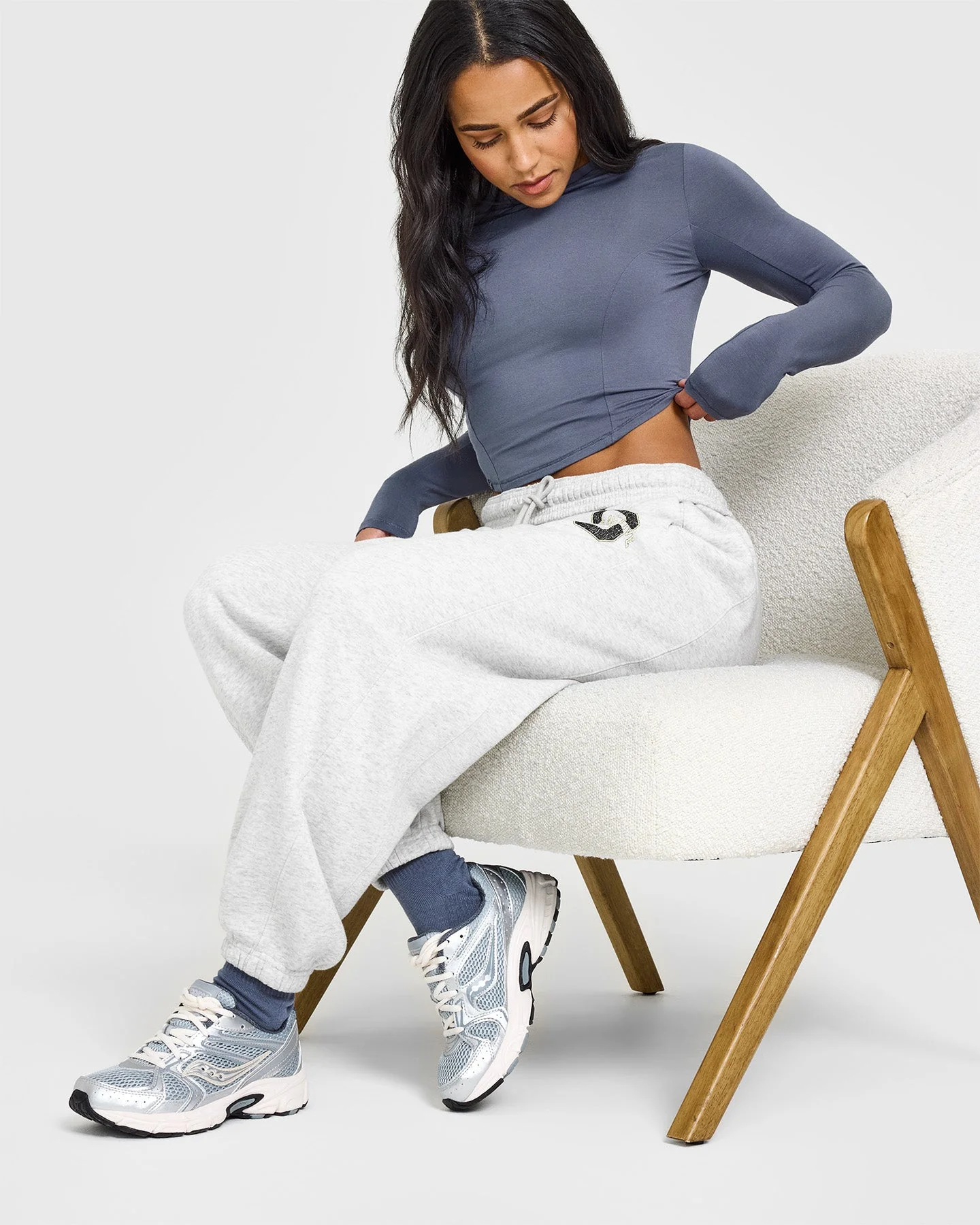 Mellow™ Soft Mid Long Sleeve Top | Granite Blue - Image 6