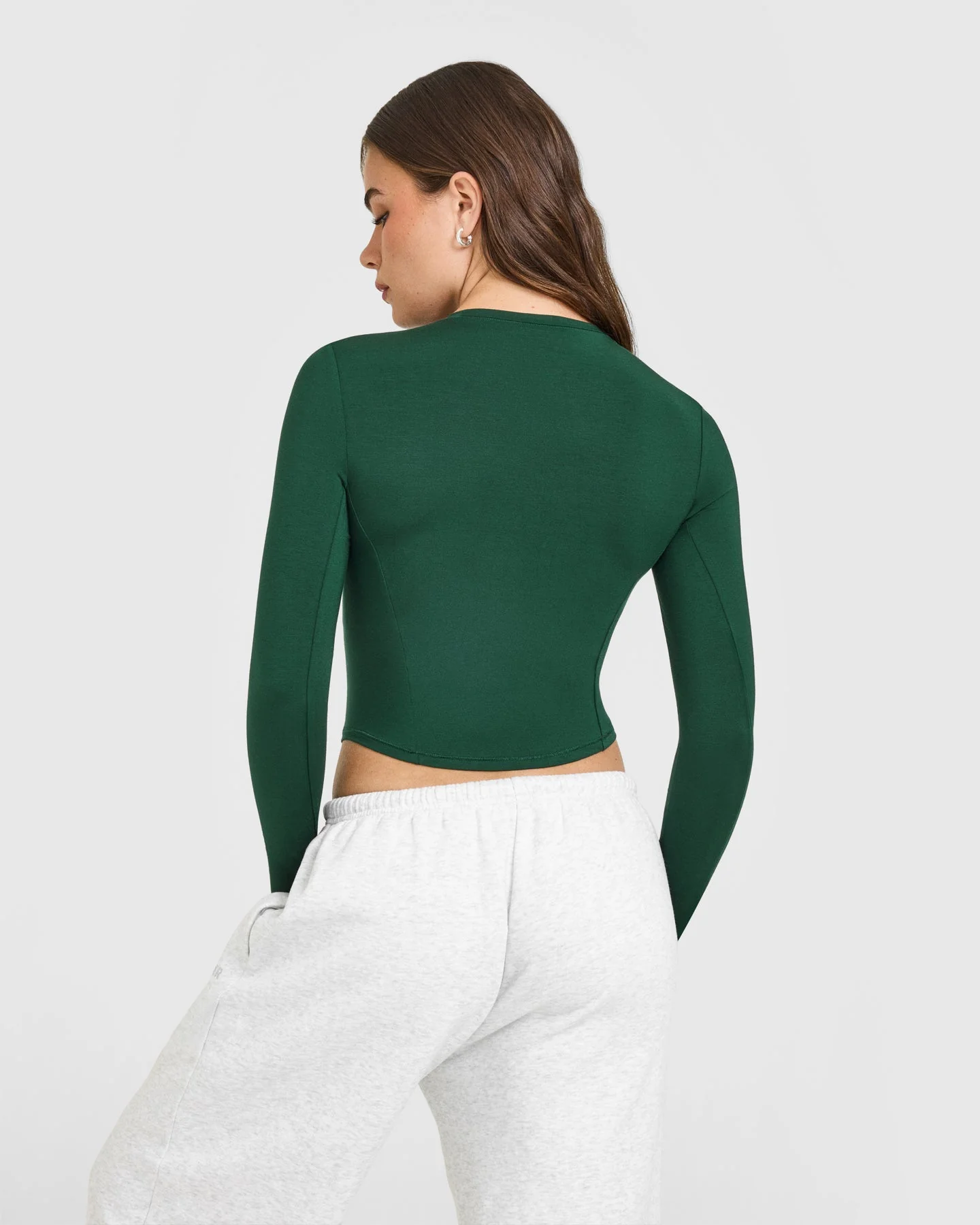 Mellow™ Soft Mid Long Sleeve Top | Racing Green - Image 2